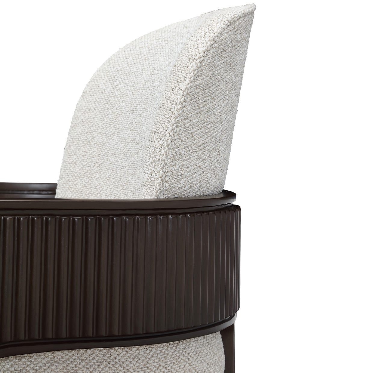 West Kensington Medium Espresso/Buff Dining Arm Chair - Ornate Home
