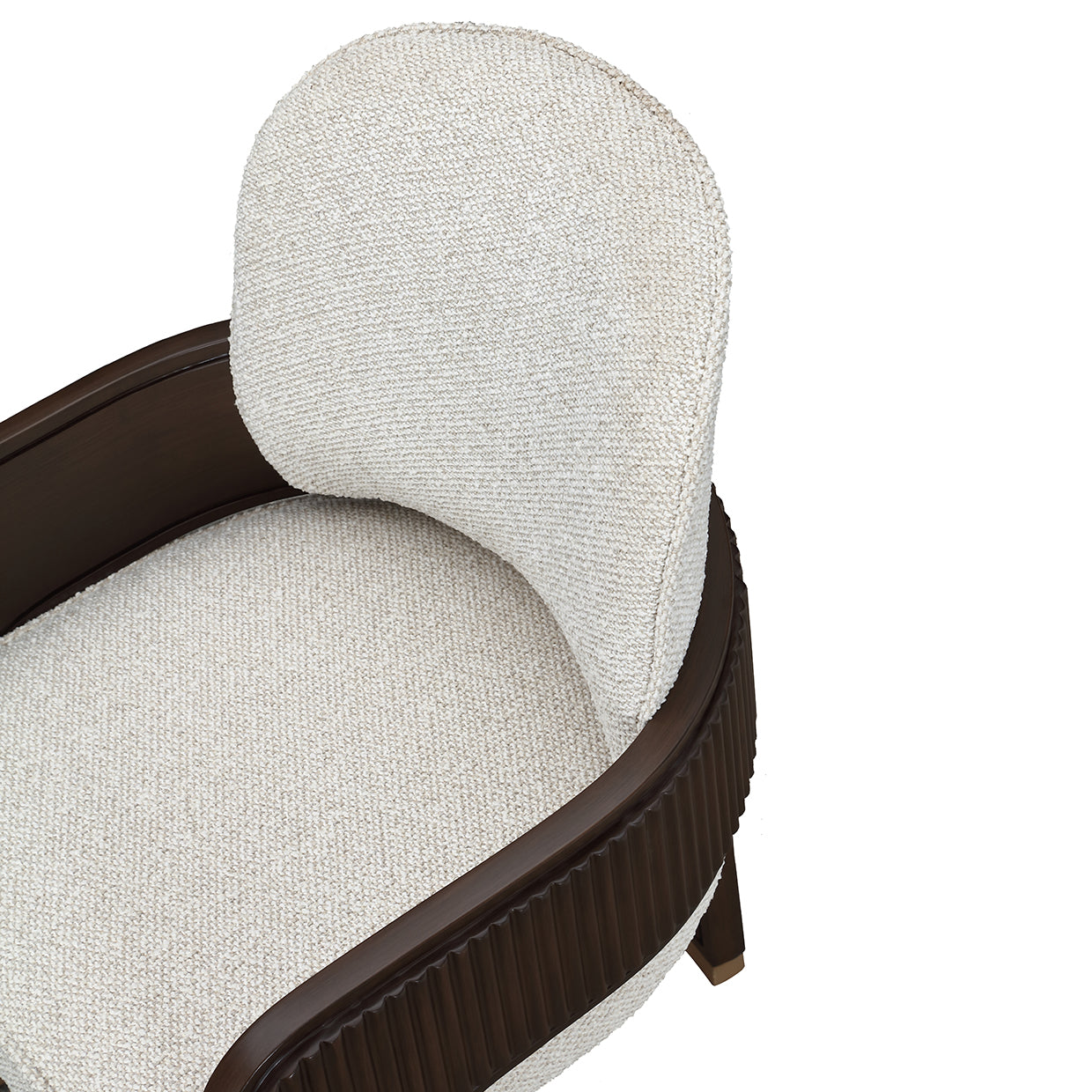 West Kensington Medium Espresso/Buff Dining Arm Chair - Ornate Home