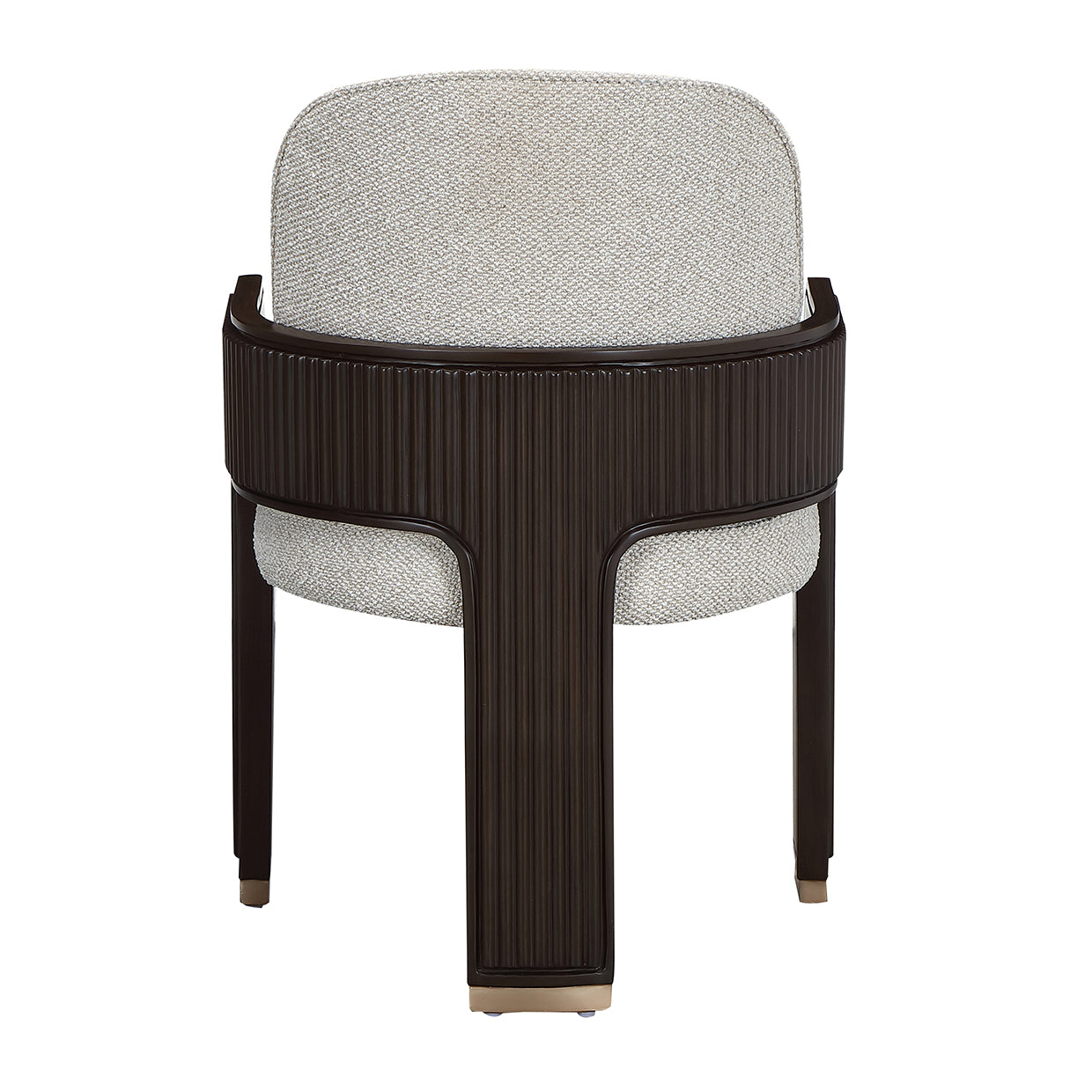 West Kensington Medium Espresso/Buff Dining Arm Chair - Ornate Home