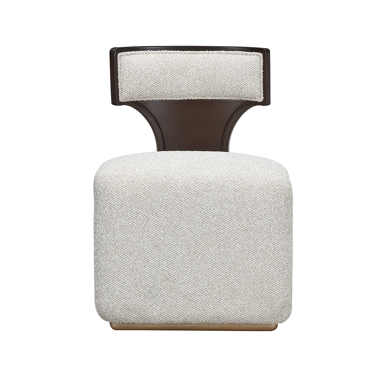 West Kensington Medium Espresso/Buff Vanity Chair - Ornate Home
