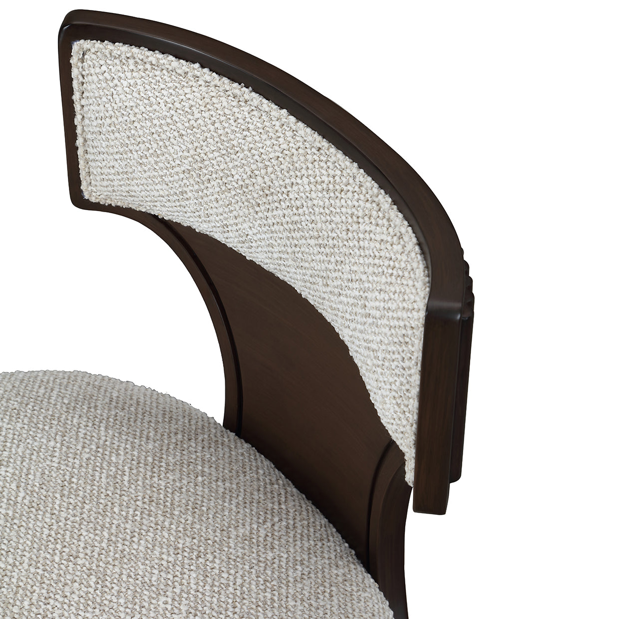 West Kensington Medium Espresso/Buff Vanity Chair - Ornate Home