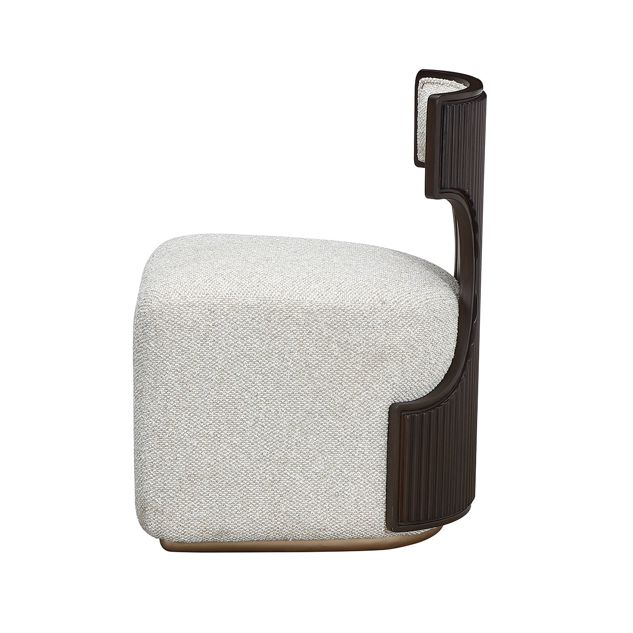 West Kensington Medium Espresso/Buff Vanity Chair - Ornate Home