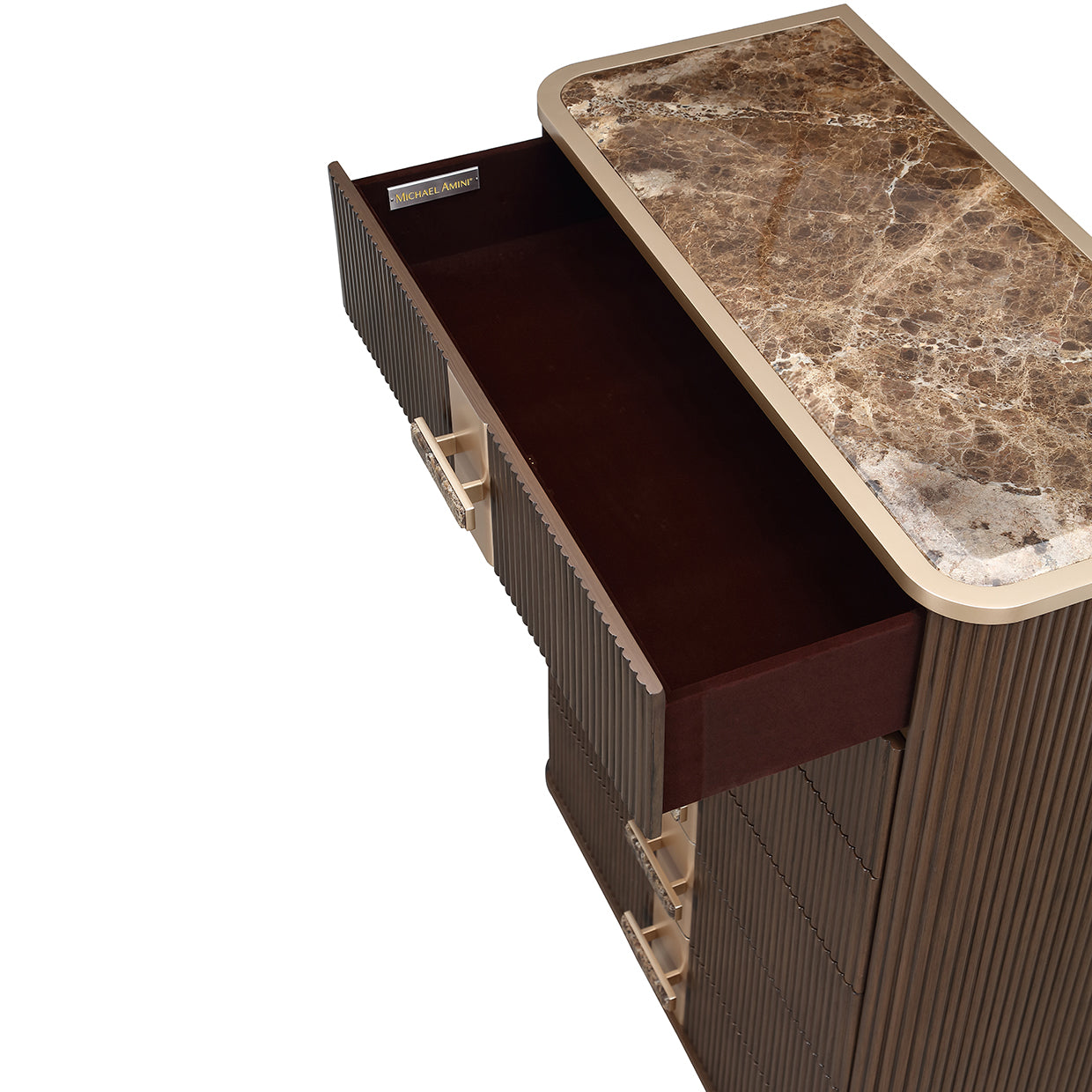 West Kensington Medium Espresso Highboy Chest - Ornate Home