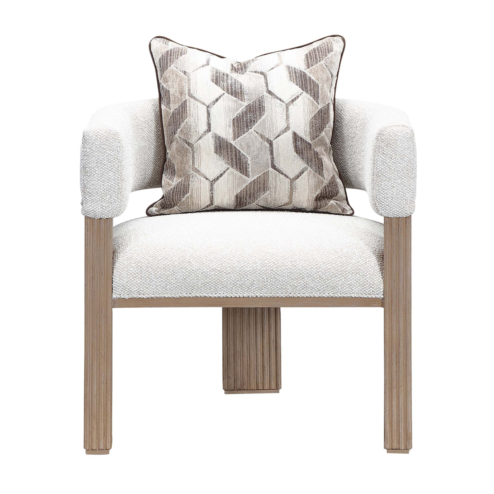 West Kensington Sea Salt Caramel/Buff Accent Chair - Ornate Home