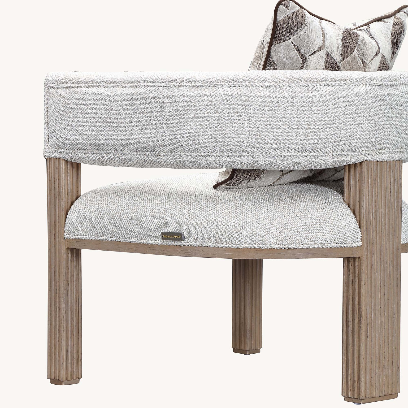 West Kensington Sea Salt Caramel/Buff Accent Chair - Ornate Home