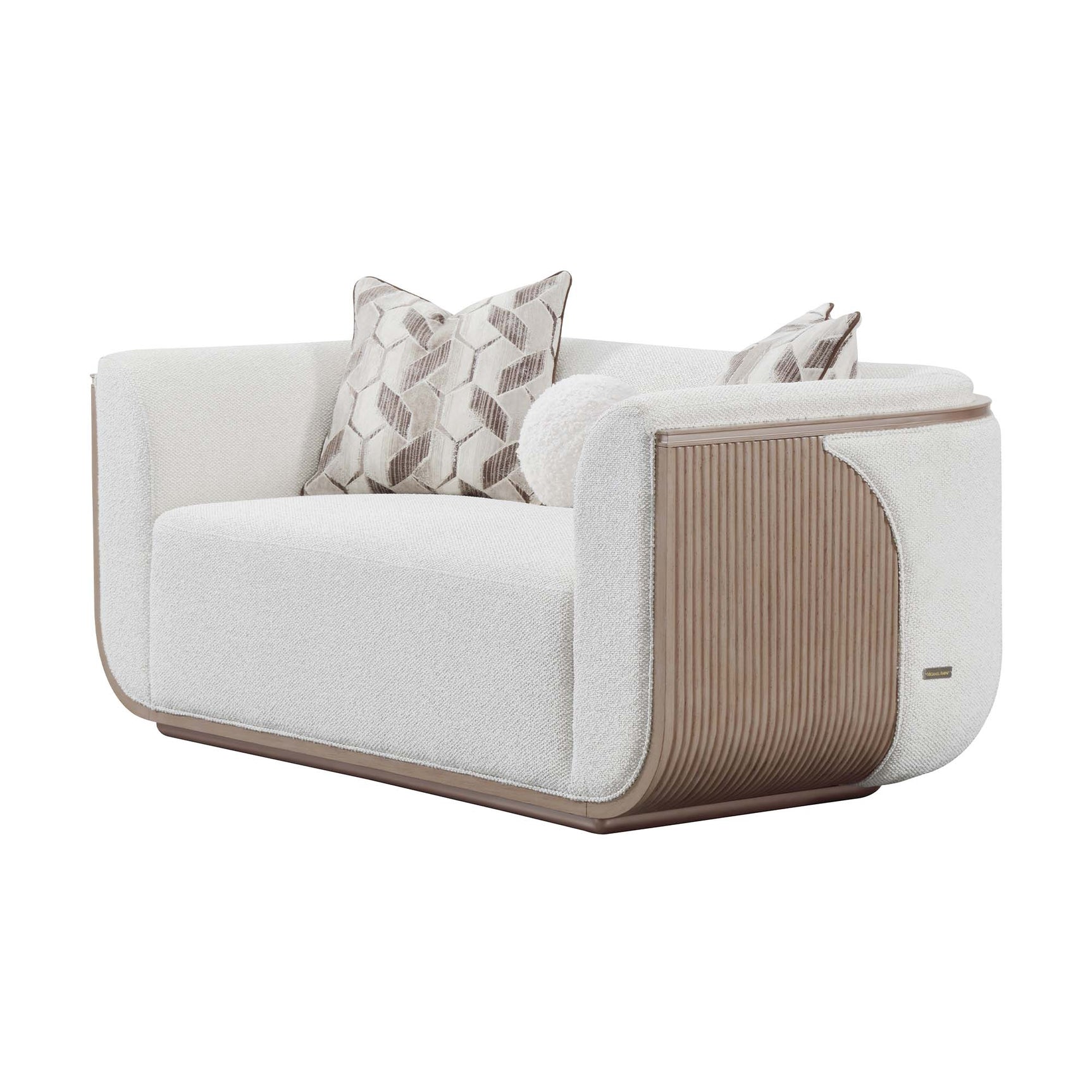 West Kensington Sea Salt Caramel/Buff Loveseat - Ornate Home