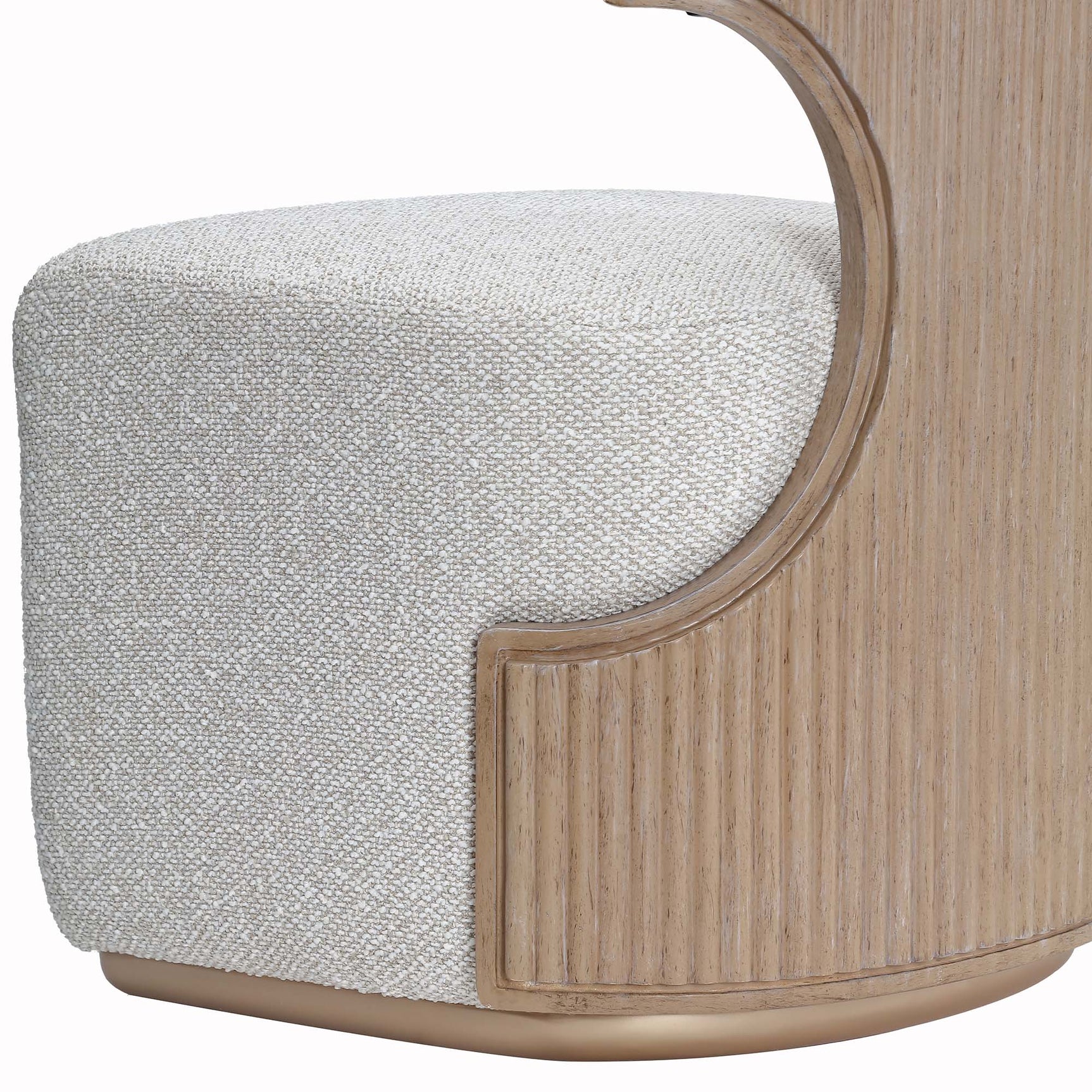 West Kensington Sea Salt Caramel/Buff Vanity Chair - Ornate Home