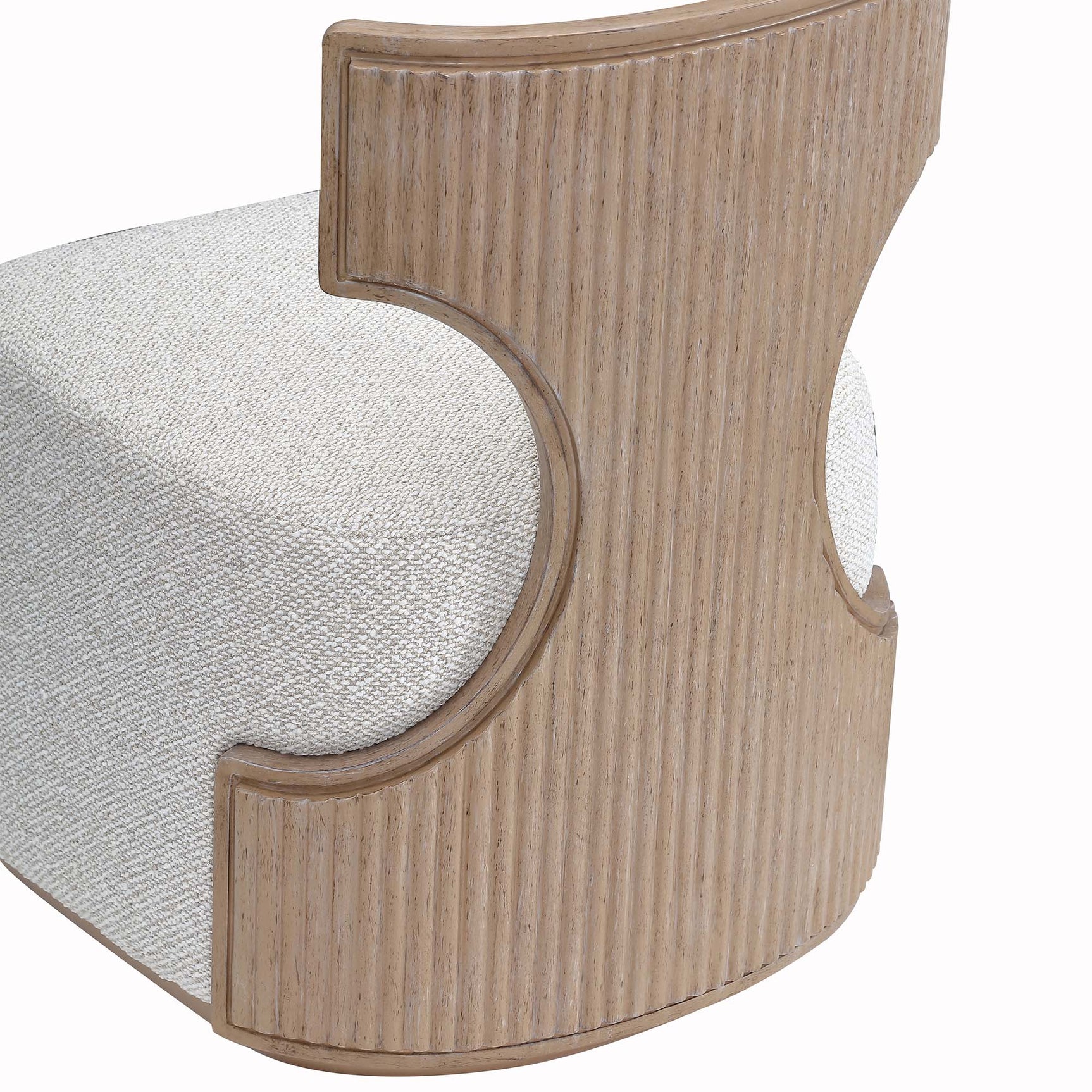 West Kensington Sea Salt Caramel/Buff Vanity Chair - Ornate Home