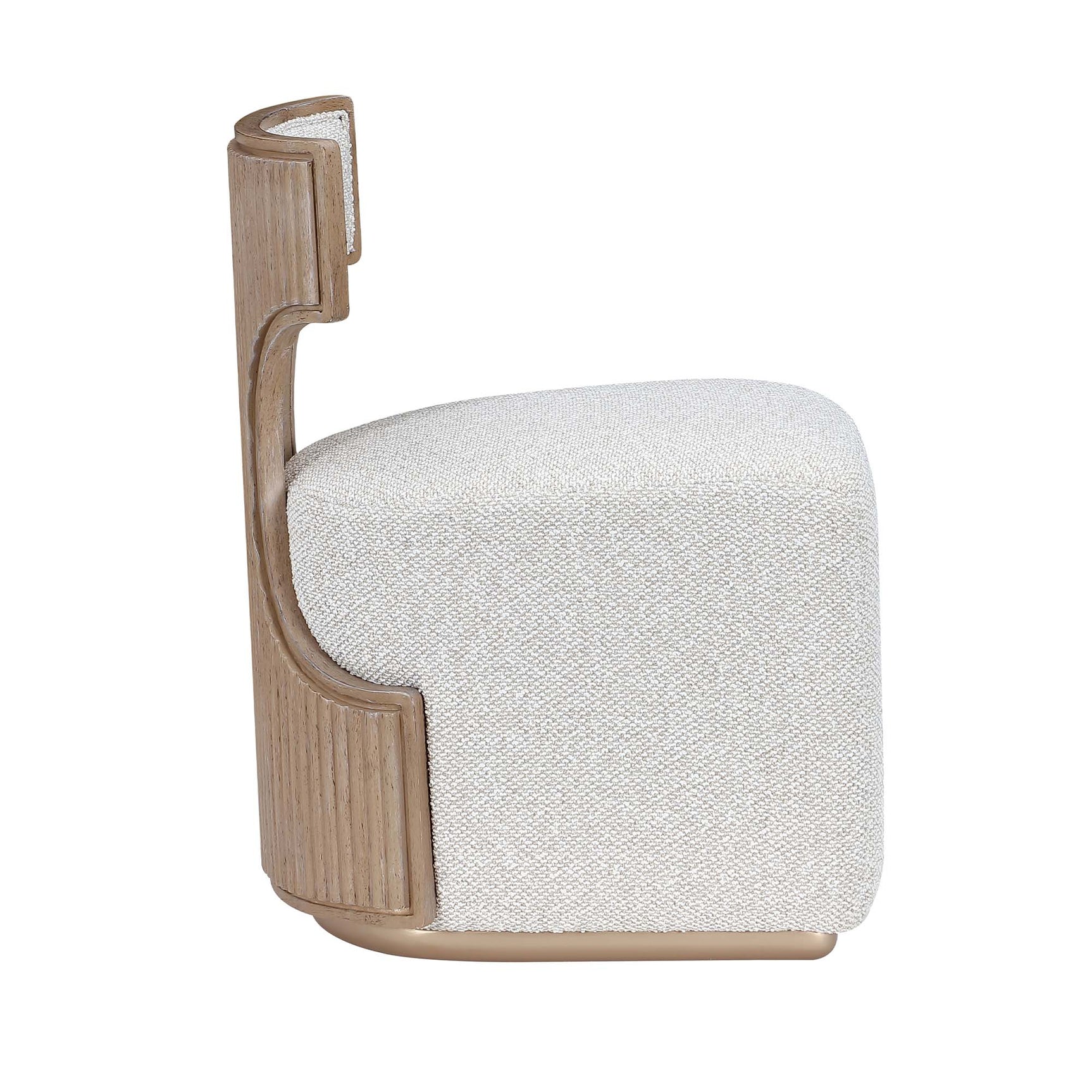 West Kensington Sea Salt Caramel/Buff Vanity Chair - Ornate Home