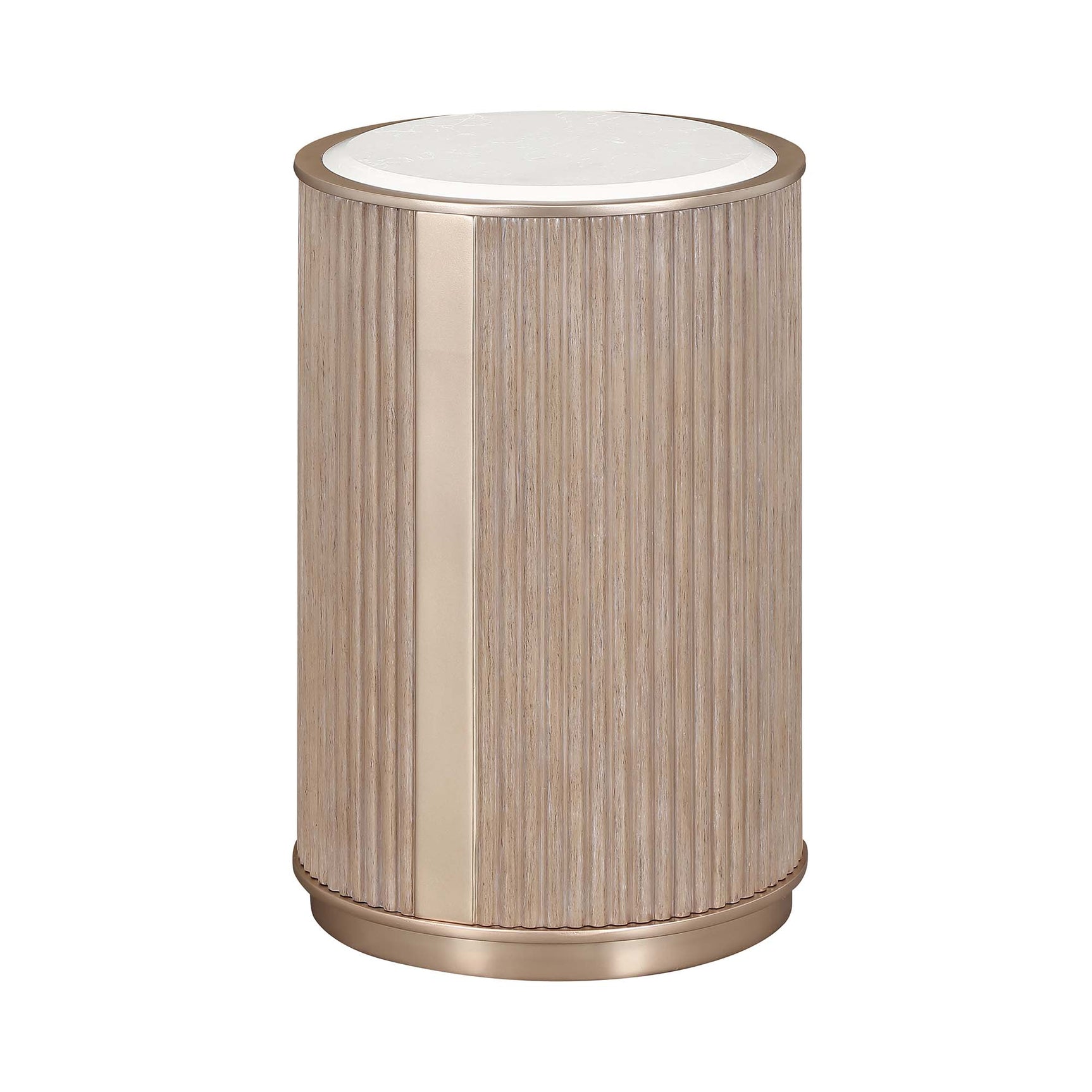 West Kensington Sea Salt Caramel Chairside Table - Ornate Home