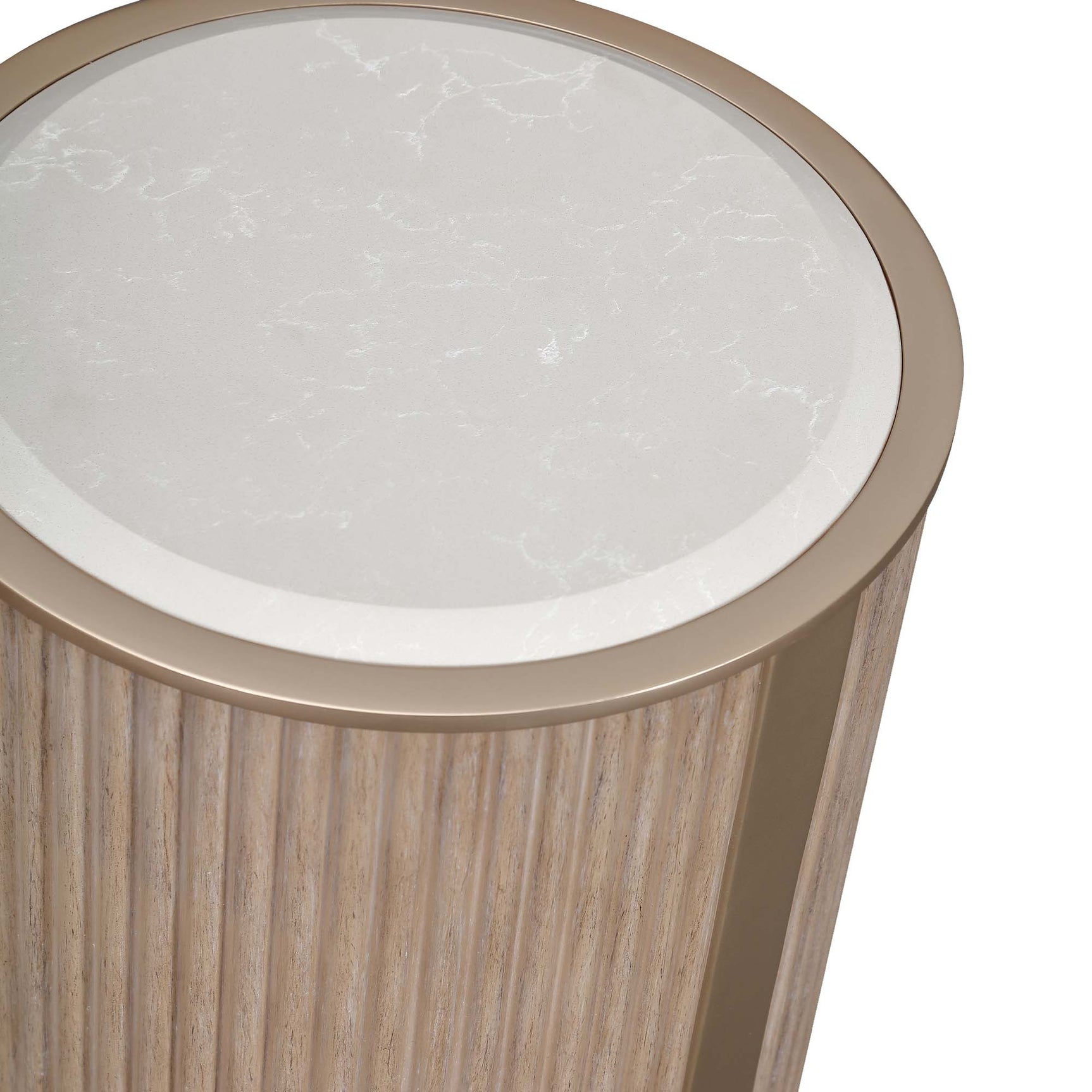 West Kensington Sea Salt Caramel Chairside Table - Ornate Home
