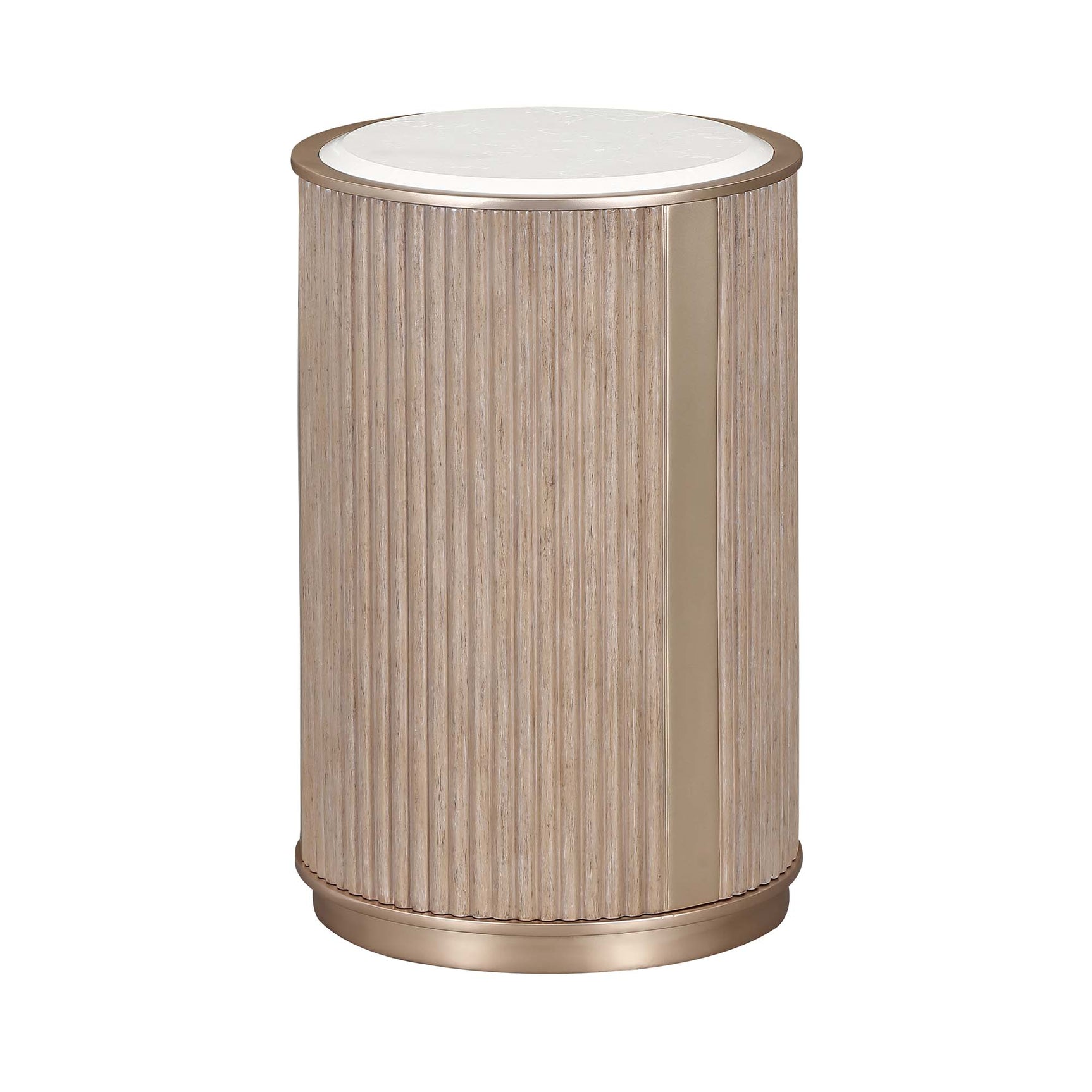 West Kensington Sea Salt Caramel Chairside Table - Ornate Home