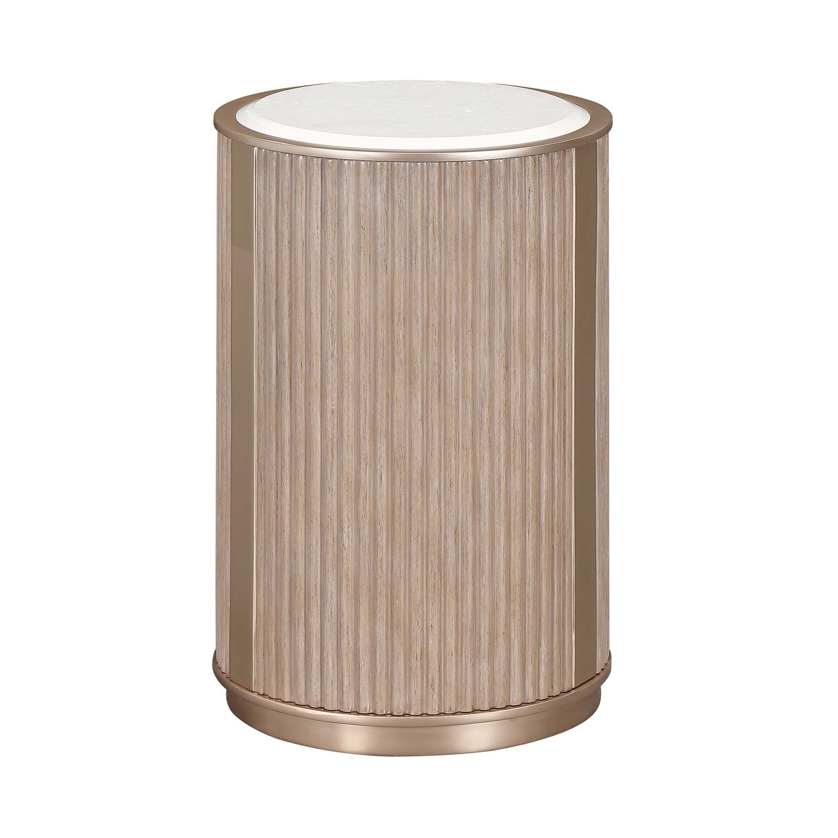 West Kensington Sea Salt Caramel Chairside Table - Ornate Home