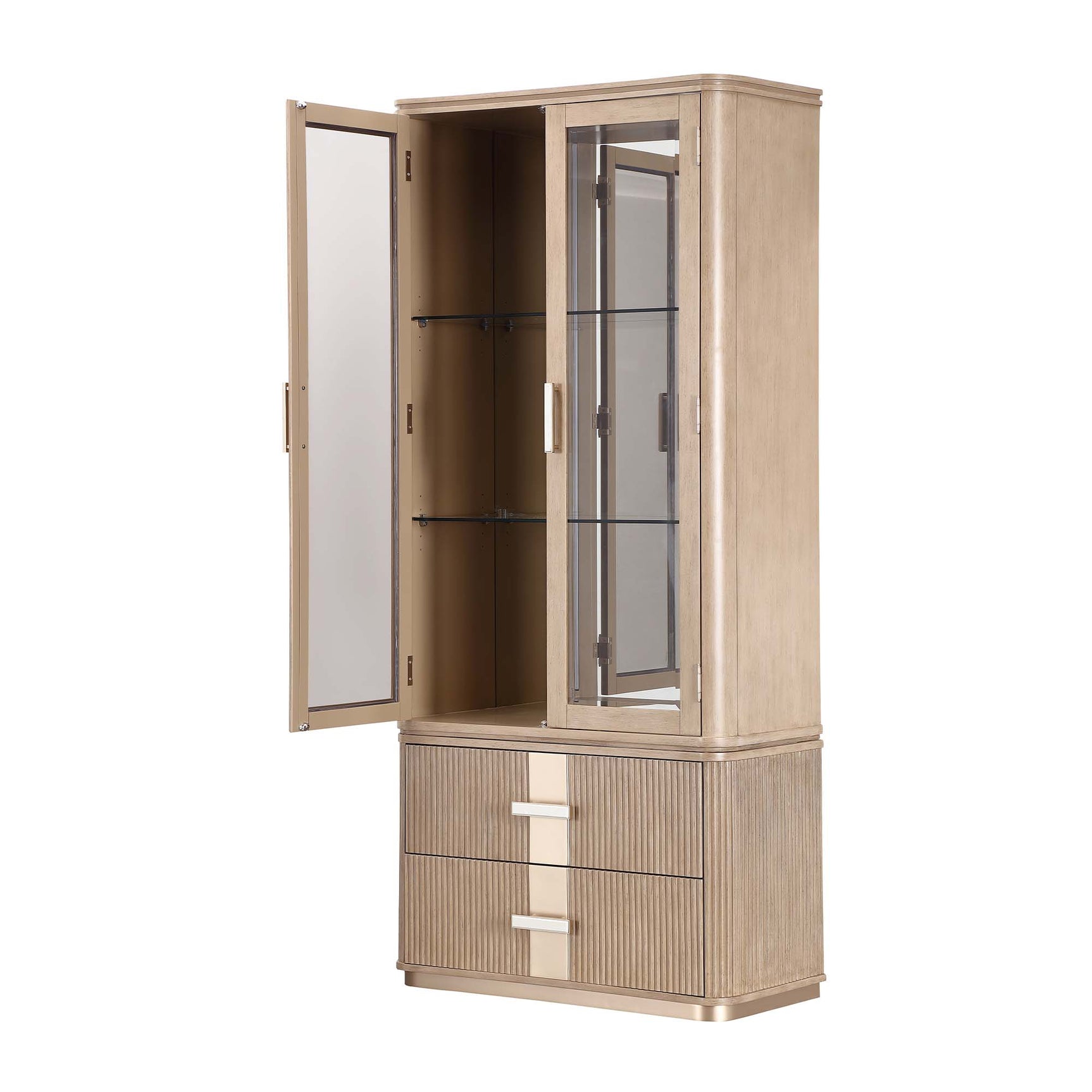 West Kensington Sea Salt Caramel Display Cabinet - Ornate Home