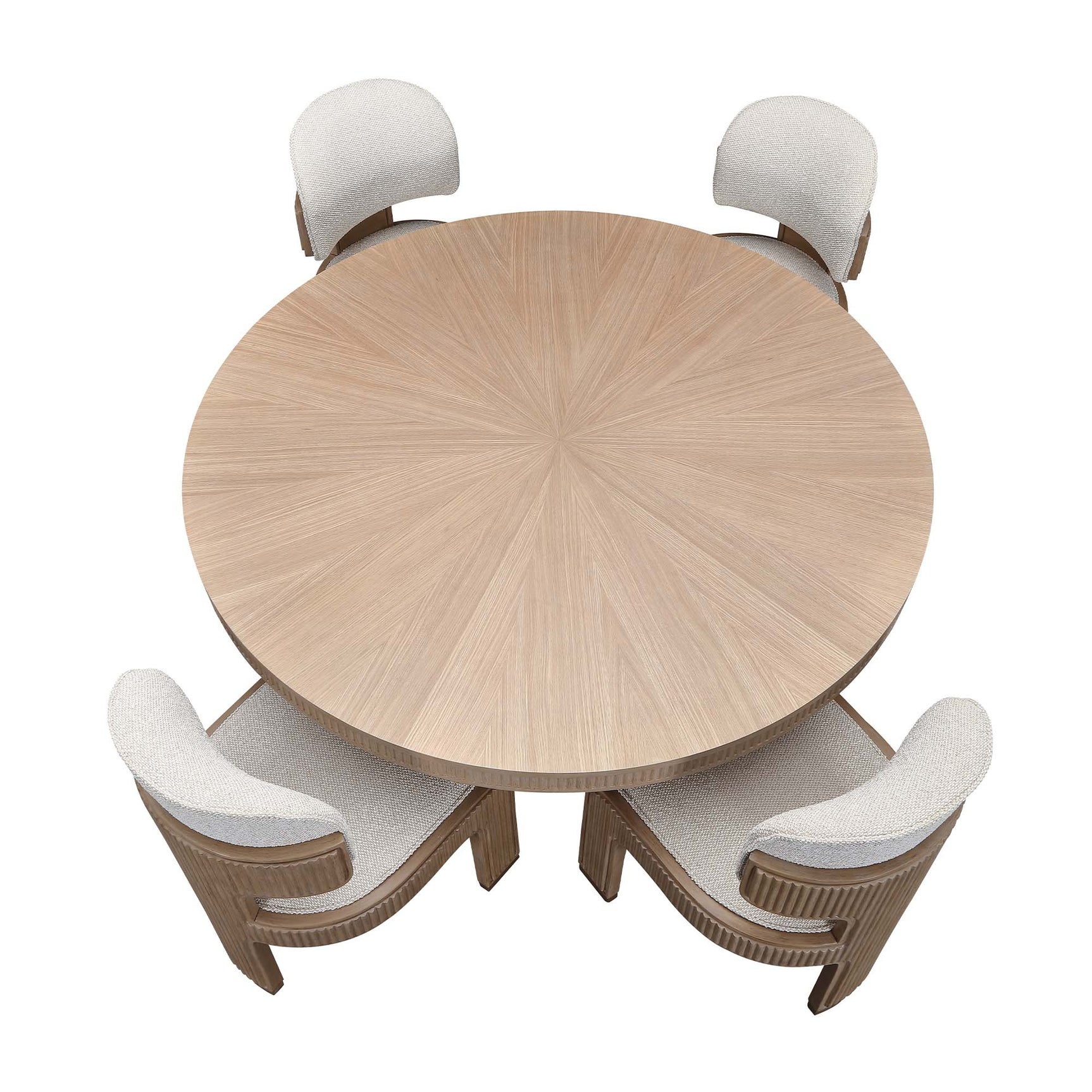 West Kensington Sea Salt Caramel Round Dining Table - Ornate Home