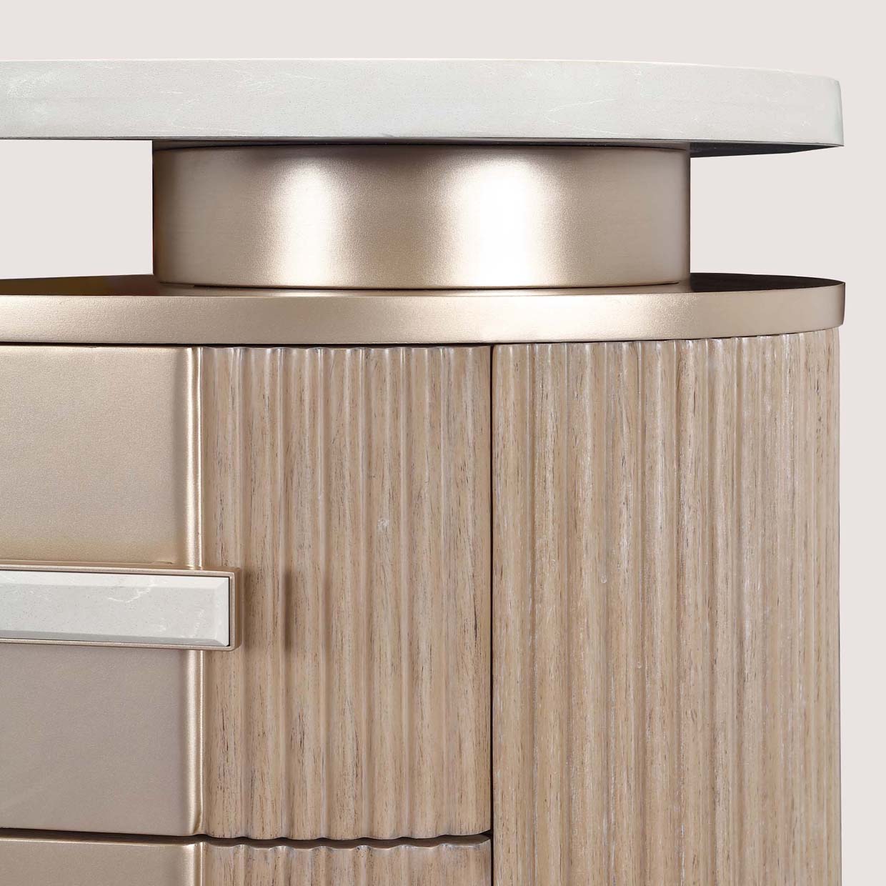 West Kensington Sea Salt Caramel Vanity with Mirror - Ornate Home