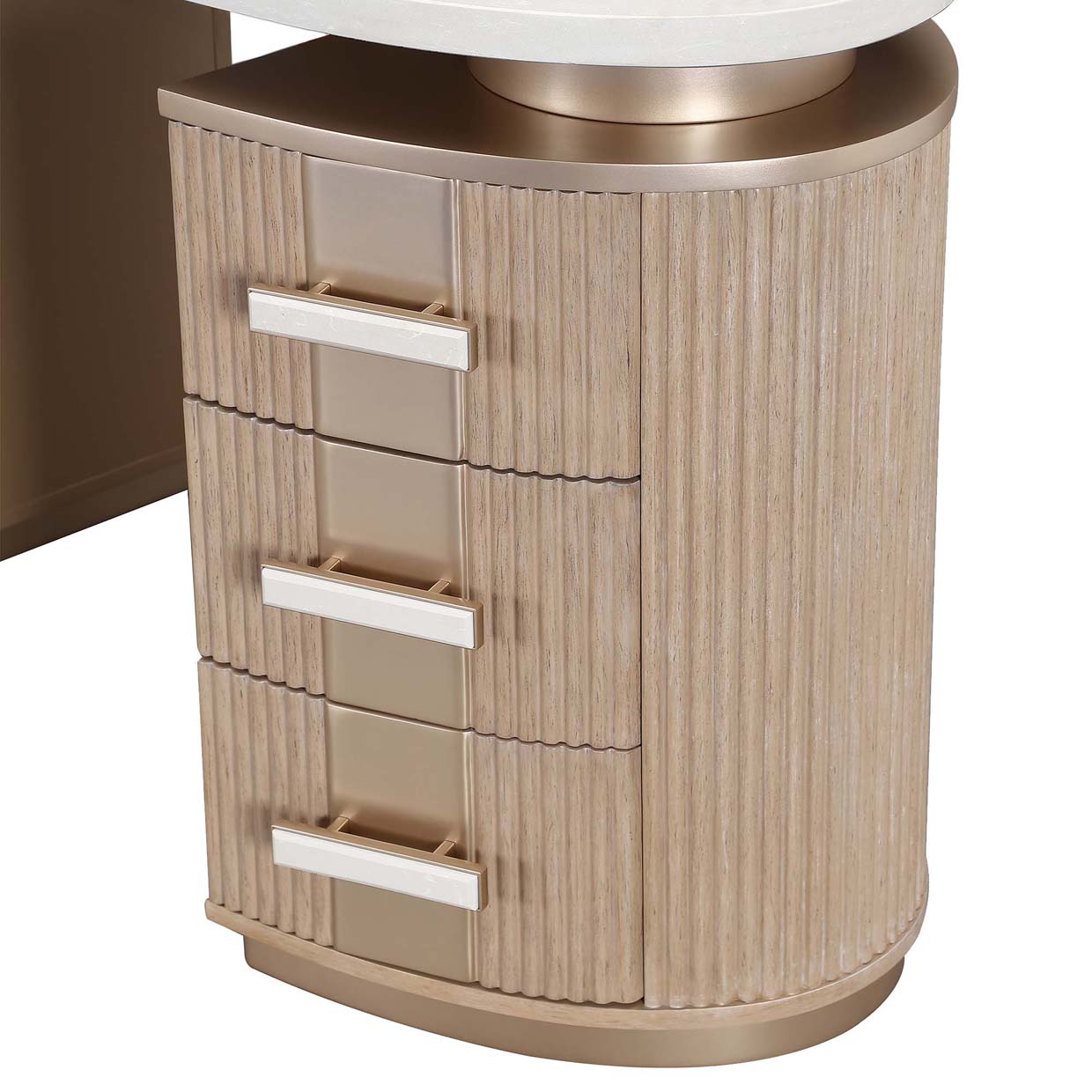 West Kensington Sea Salt Caramel Vanity with Mirror - Ornate Home