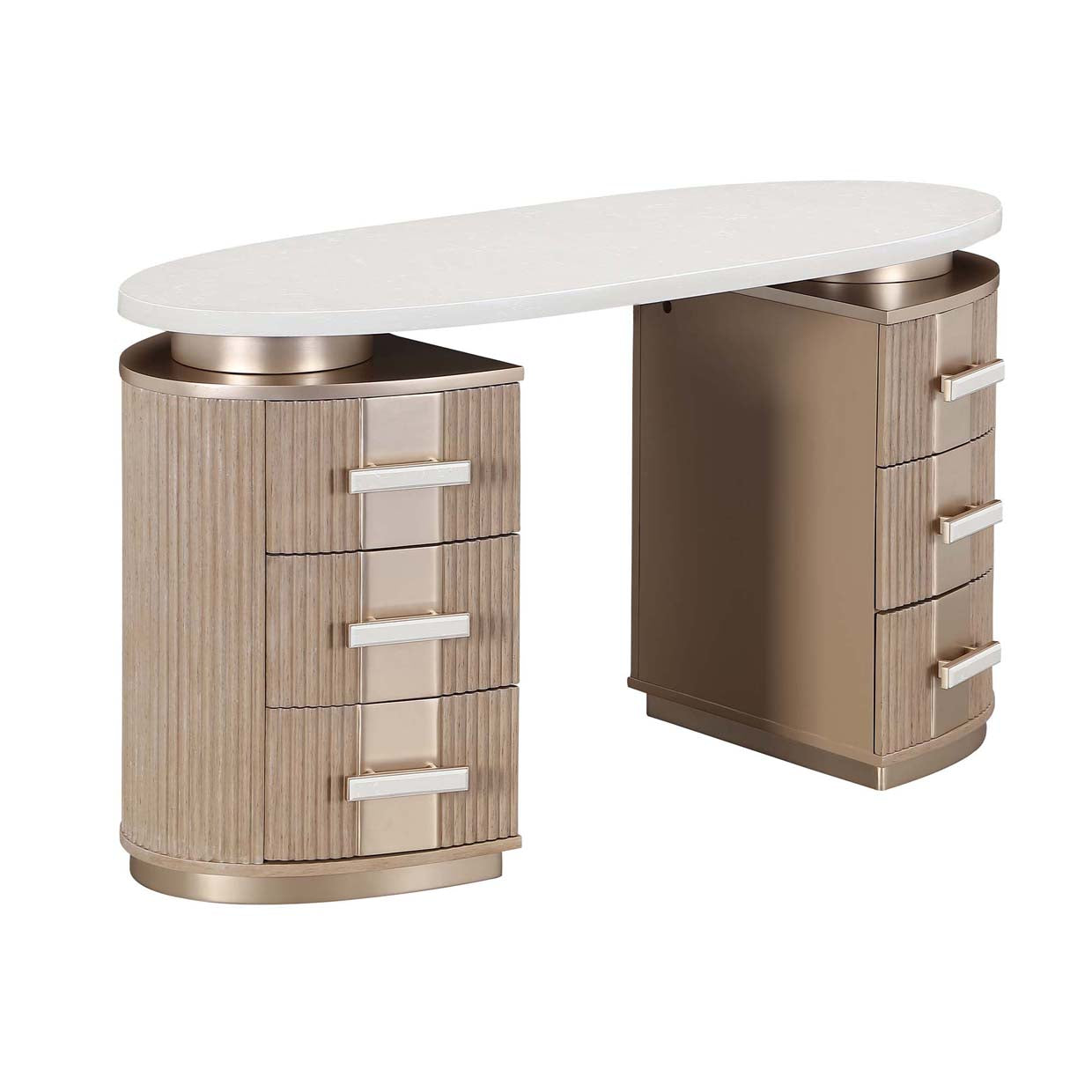 West Kensington Sea Salt Caramel Vanity with Mirror - Ornate Home