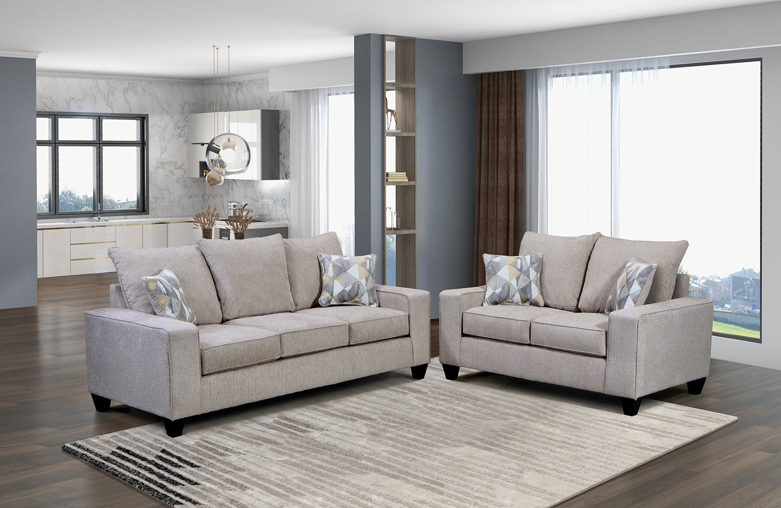West action Beige Sofa - Ornate Home