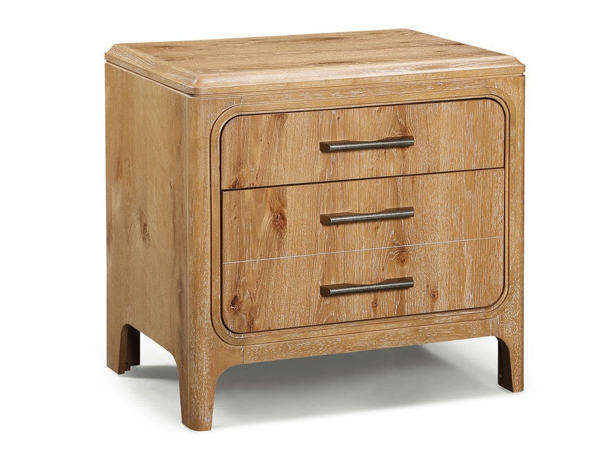 Westcott Cerused Natural Nightstand - Ornate Home