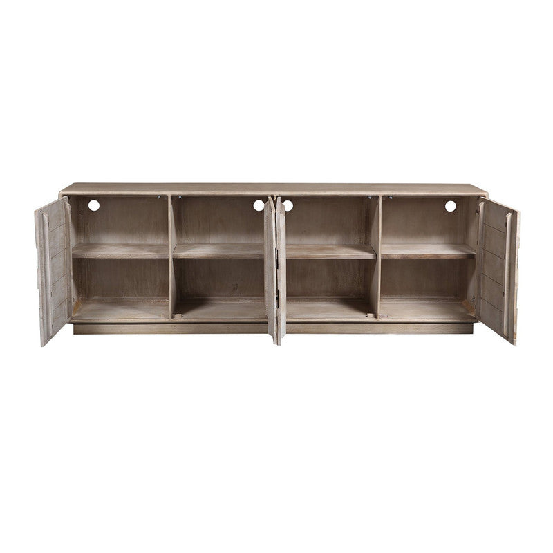 Westhaven Tan/Gold Four-Door Sideboard - Ornate Home