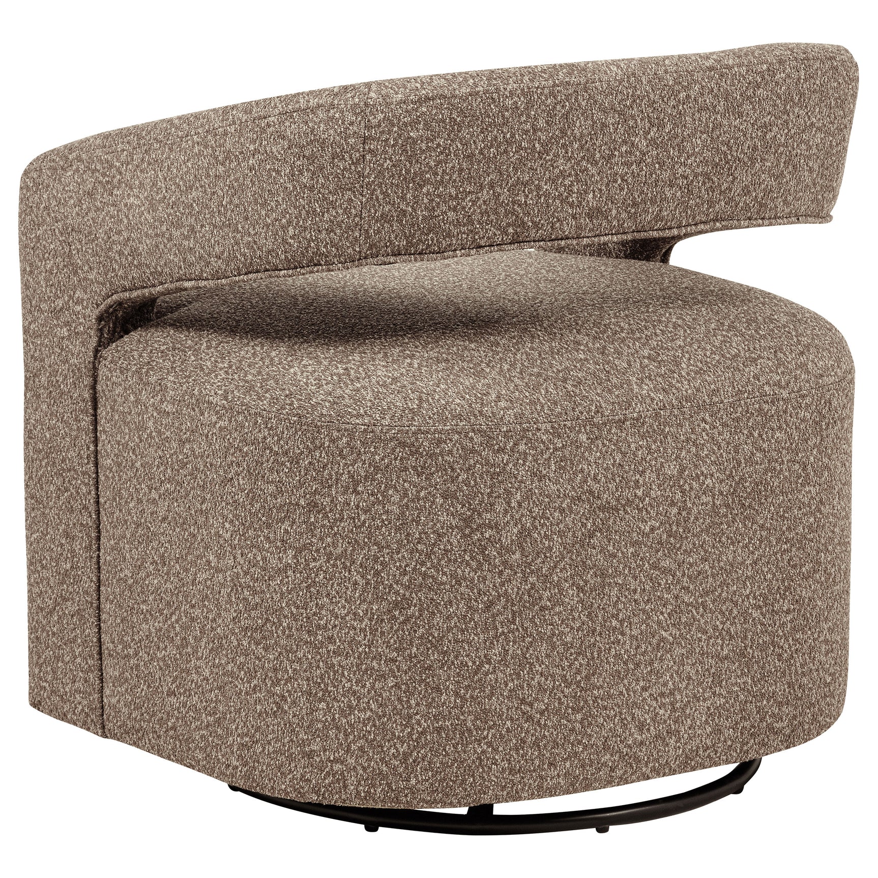 Westhill Rocky Road Boucle Upholstered Swivel Accent Chair - Ornate Home