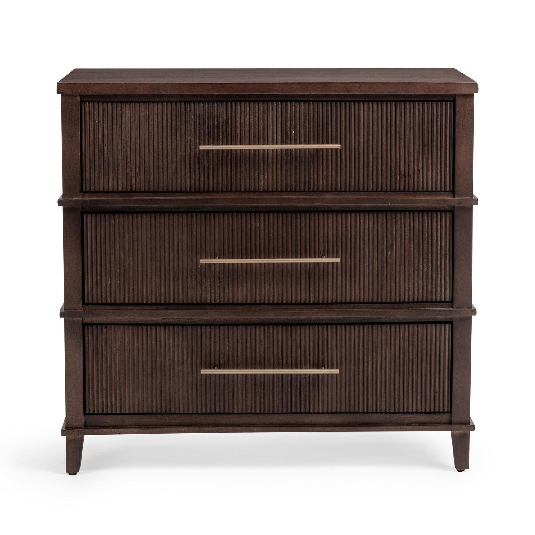 Westlake Auburn Walnut 3 Drawer Chest - Ornate Home