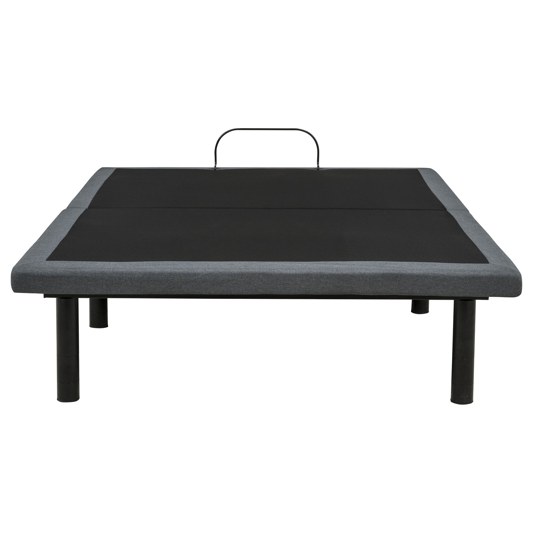 Weston Black And Grey Full Dual-motor Massage Adjustable Bed Base In - Ornate Home