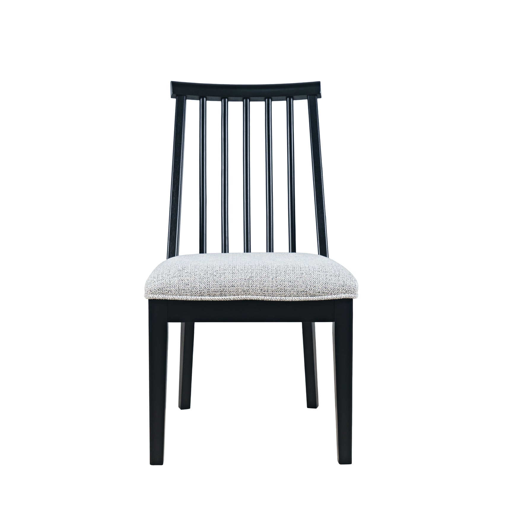 Weston Black Dowel Back Dining Chair (Set of 2) - Ornate Home