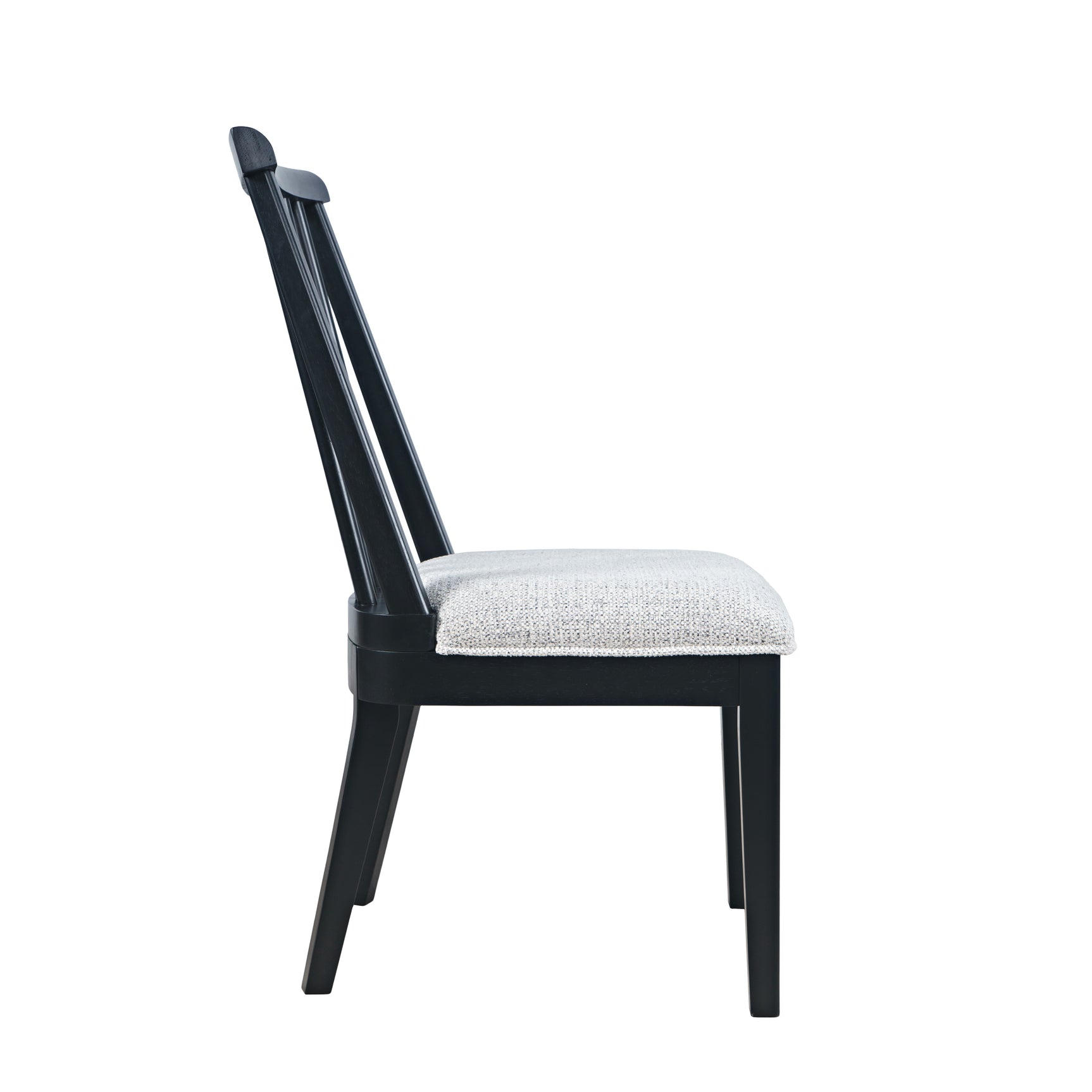 Weston Black Dowel Back Dining Chair (Set of 2) - Ornate Home