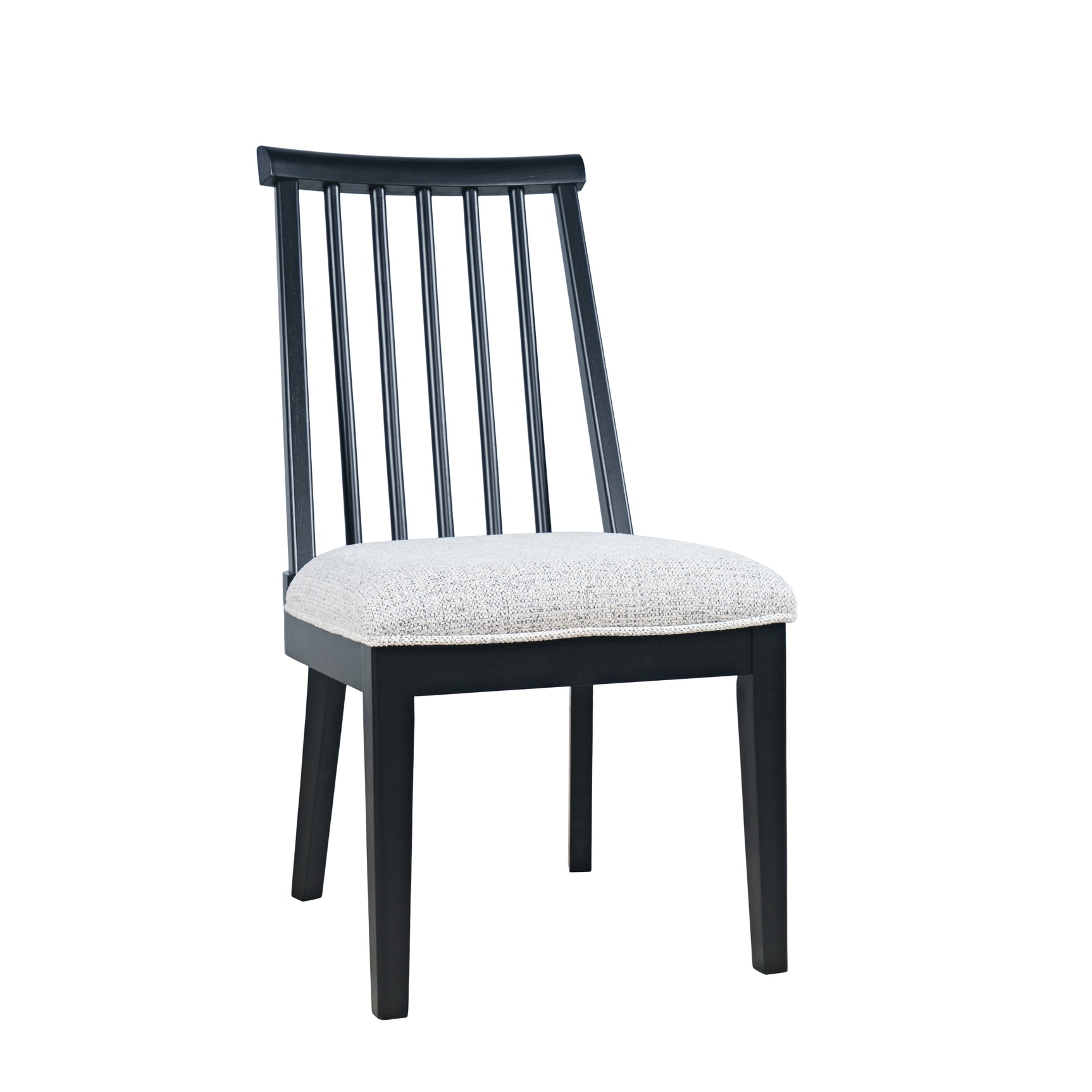 Weston Black Dowel Back Dining Chair (Set of 2) - Ornate Home