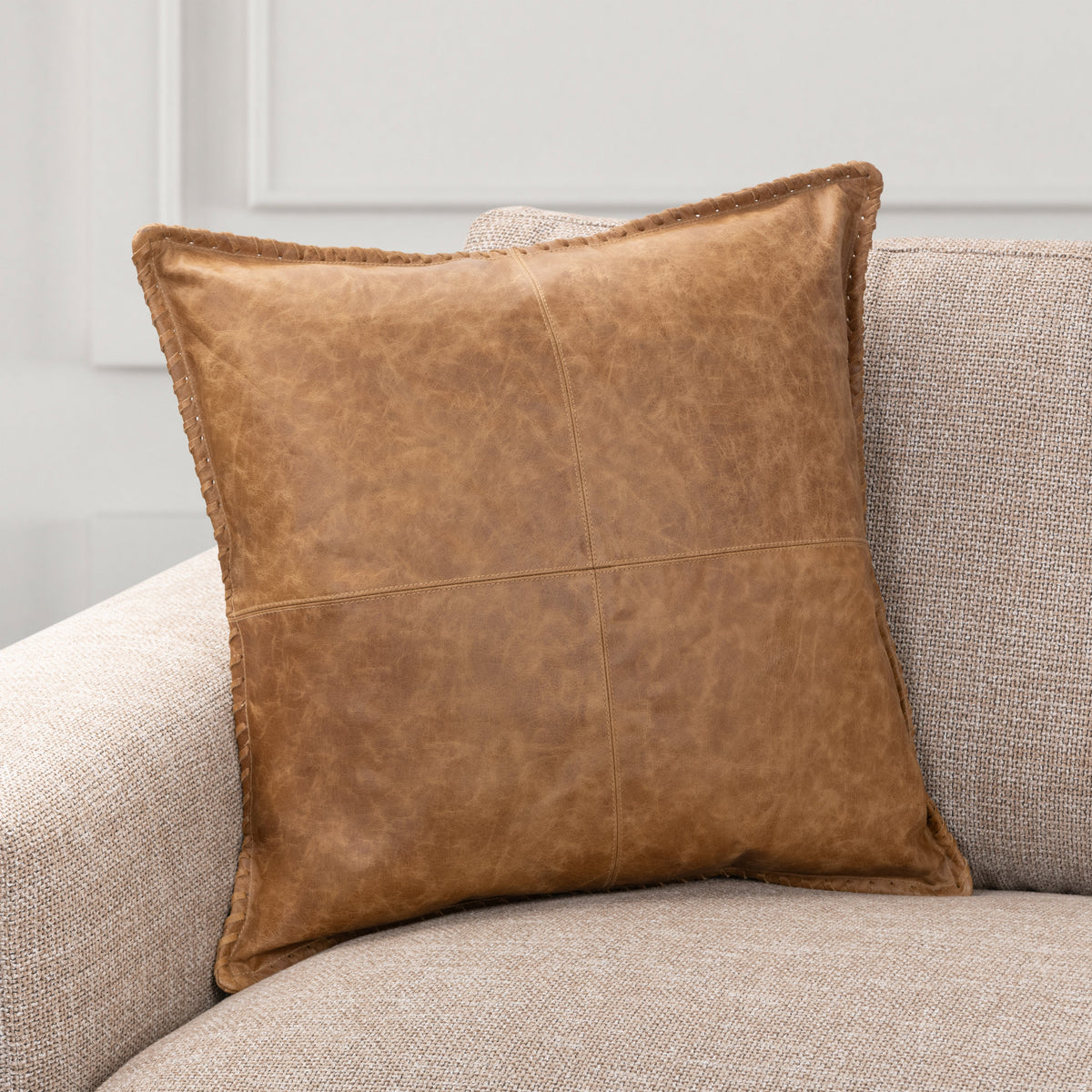 Weston Chestnut 20"x20" Throw Pillow (Set of 2)