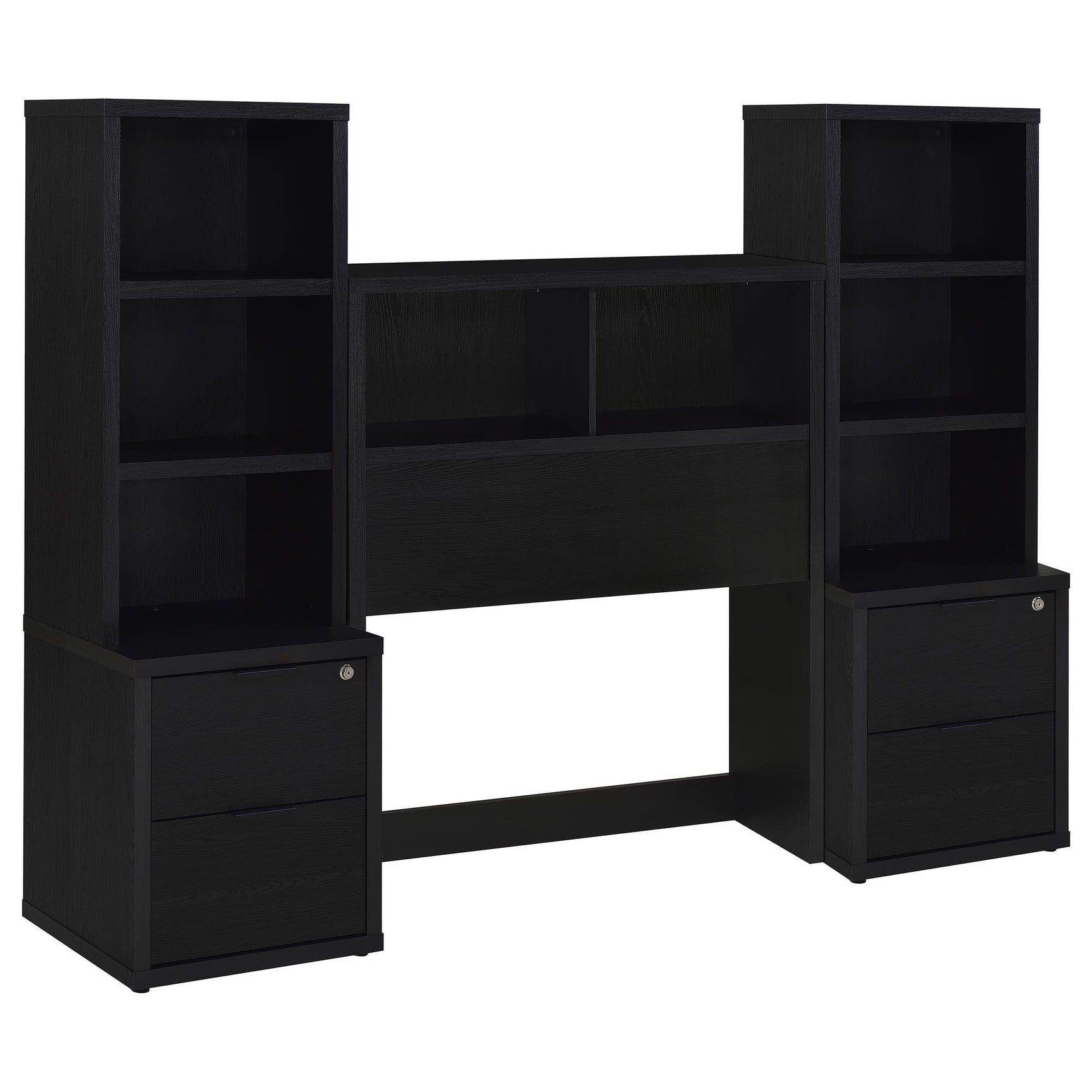 Westpark Black 3-piece Twin Bedroom Set Bookcase Headboard - Ornate Home