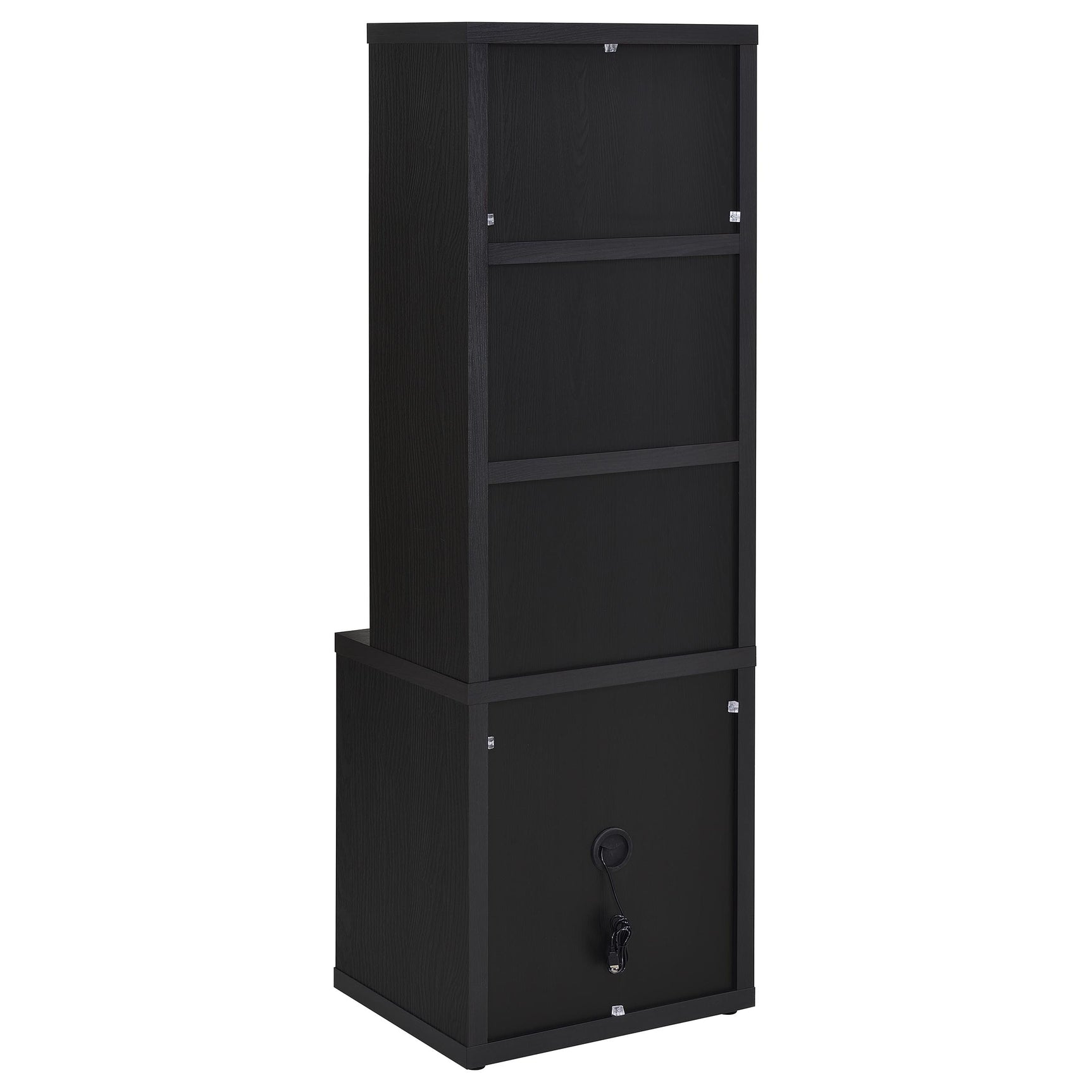 Westpark Black 3-piece Twin Bedroom Set Bookcase Headboard - Ornate Home