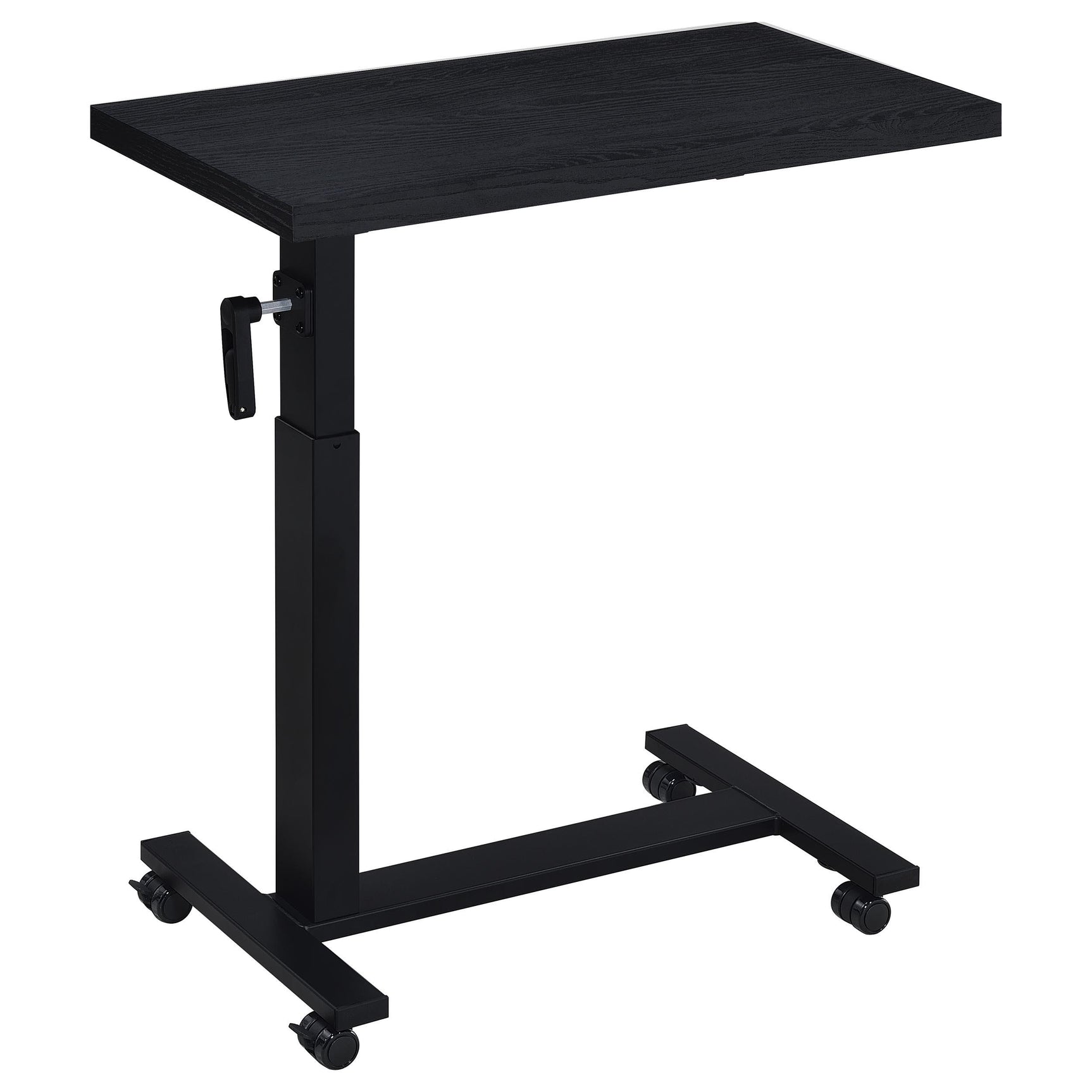 Westpark Black Height Adjustable Mobile Bedroom C-Table - Ornate Home