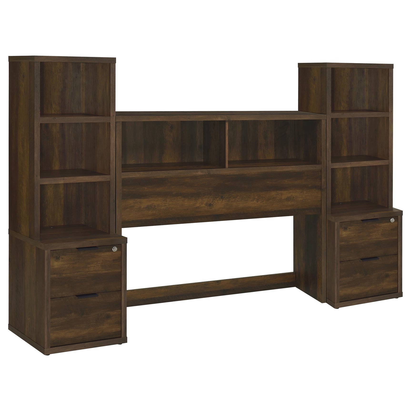 Westpark Dark Pine 3-piece Full Bedroom Set Bookcase Head - Ornate Home