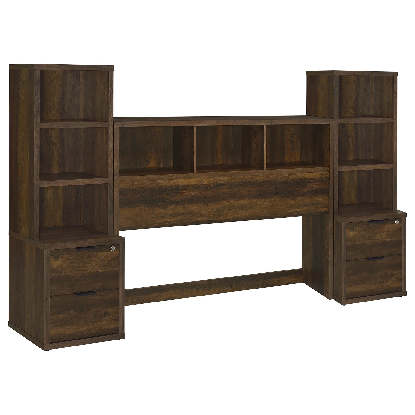 Westpark Dark Pine 3-piece Queen Bedroom Set Bookcase Head - Ornate Home