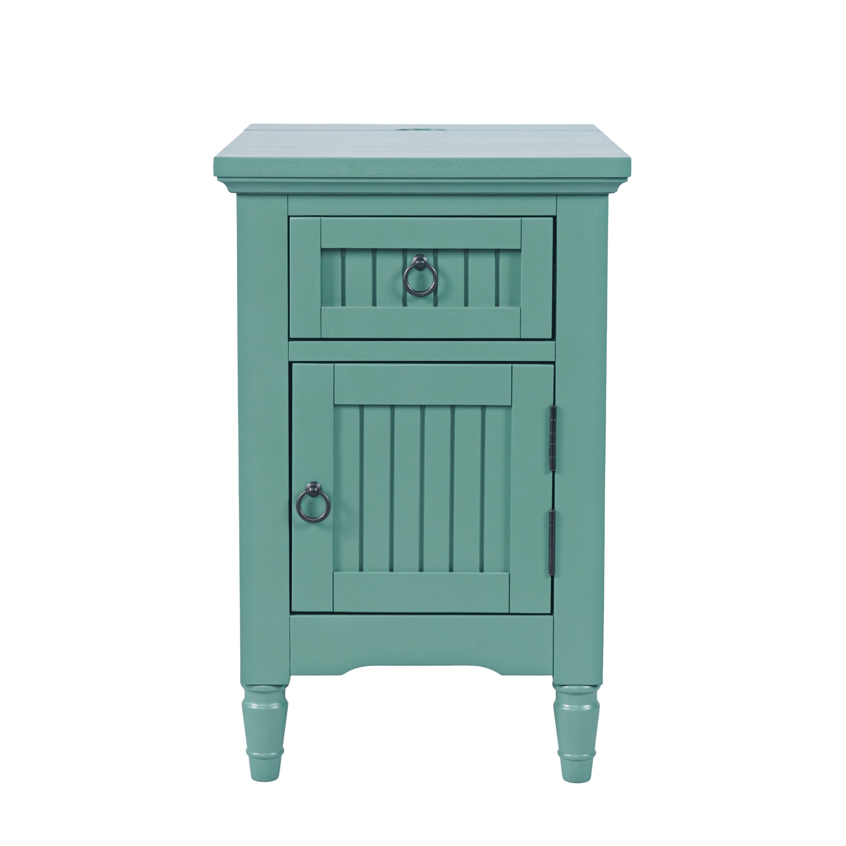 Westport Fern Green Power Chairside Table - Ornate Home