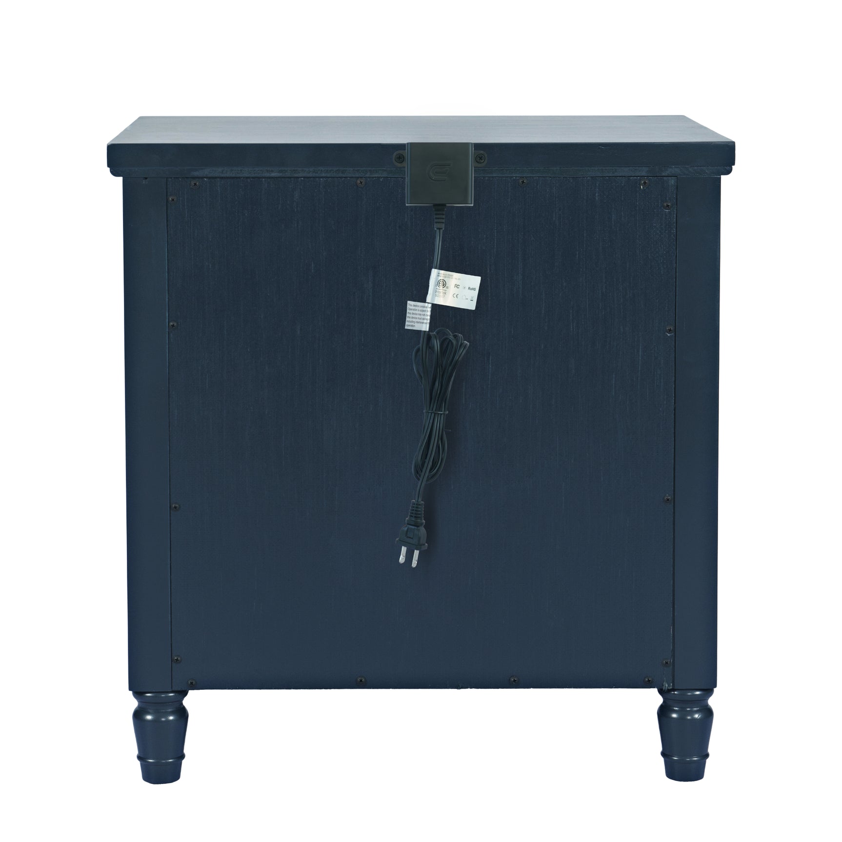Westport Navy Nightstand with USB-C - Ornate Home