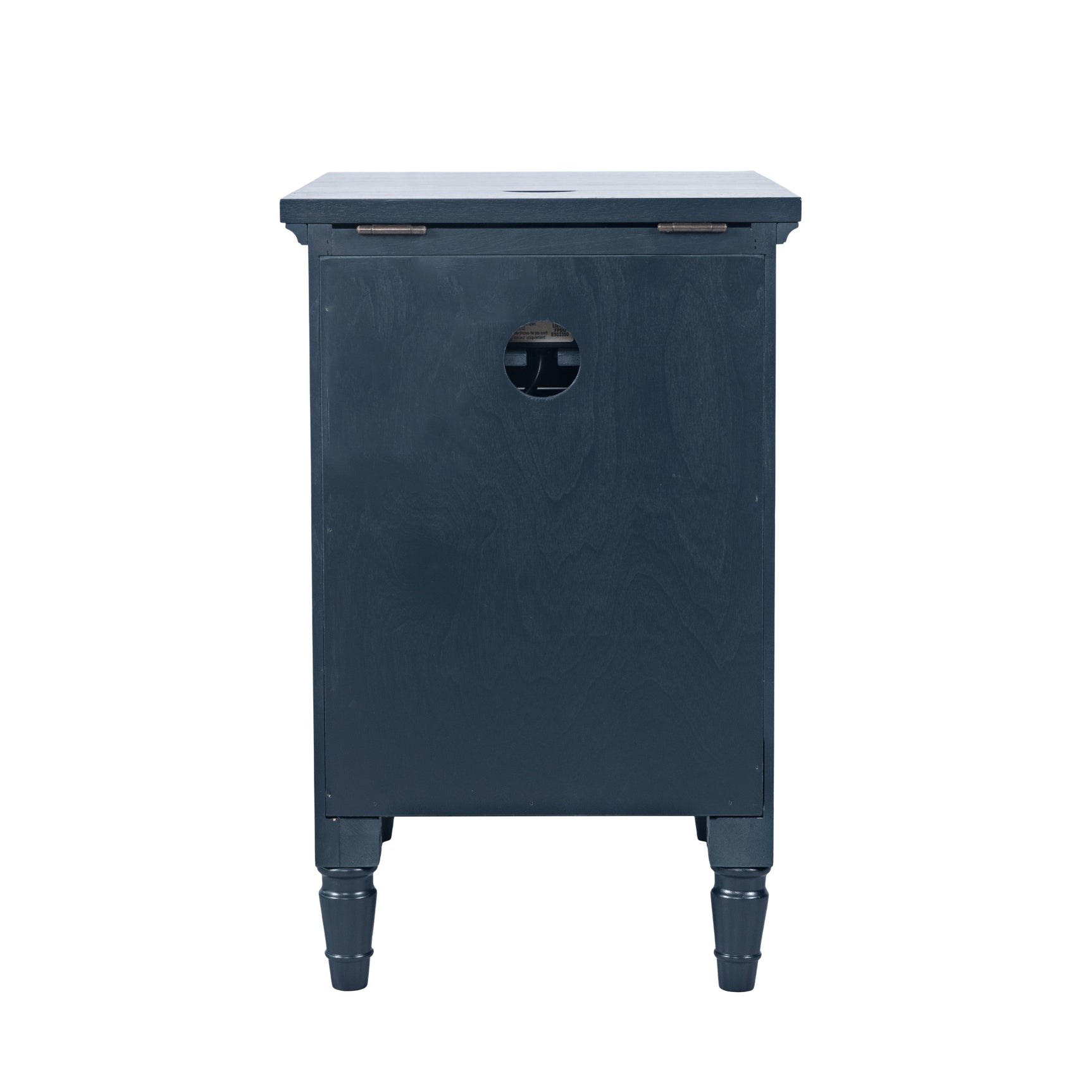 Westport Navy Power Chairside Table - Ornate Home