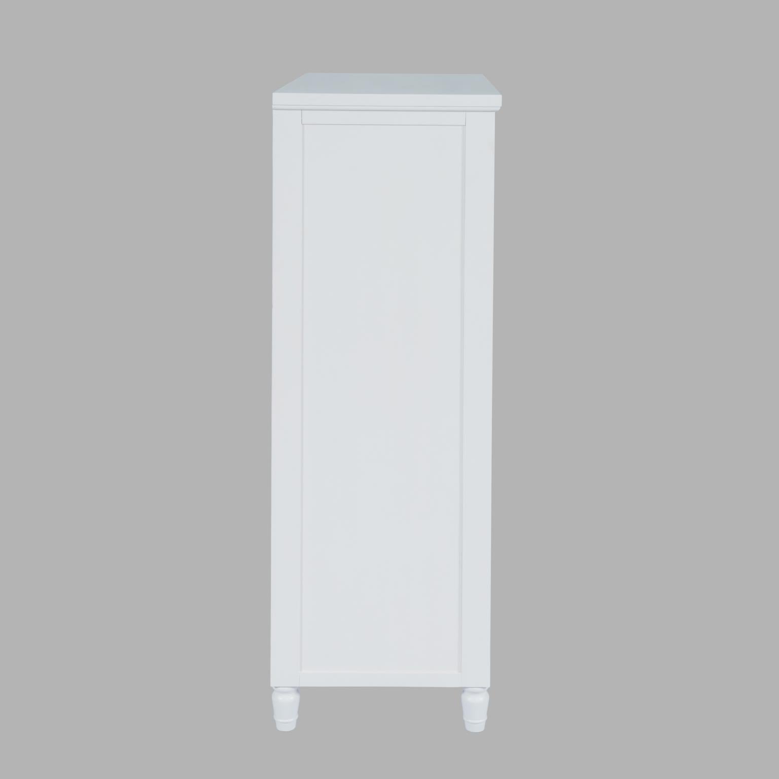 Westport White 5-Piece King Bedroom Set - Ornate Home
