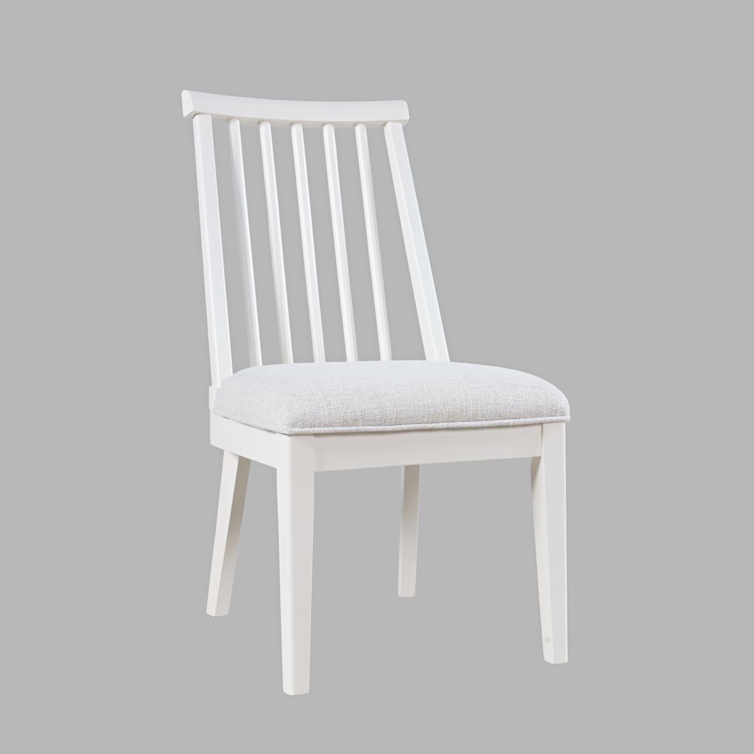 Westport White 66 Oval Dining Table & 6 Dowel Back Chairs - Ornate Home