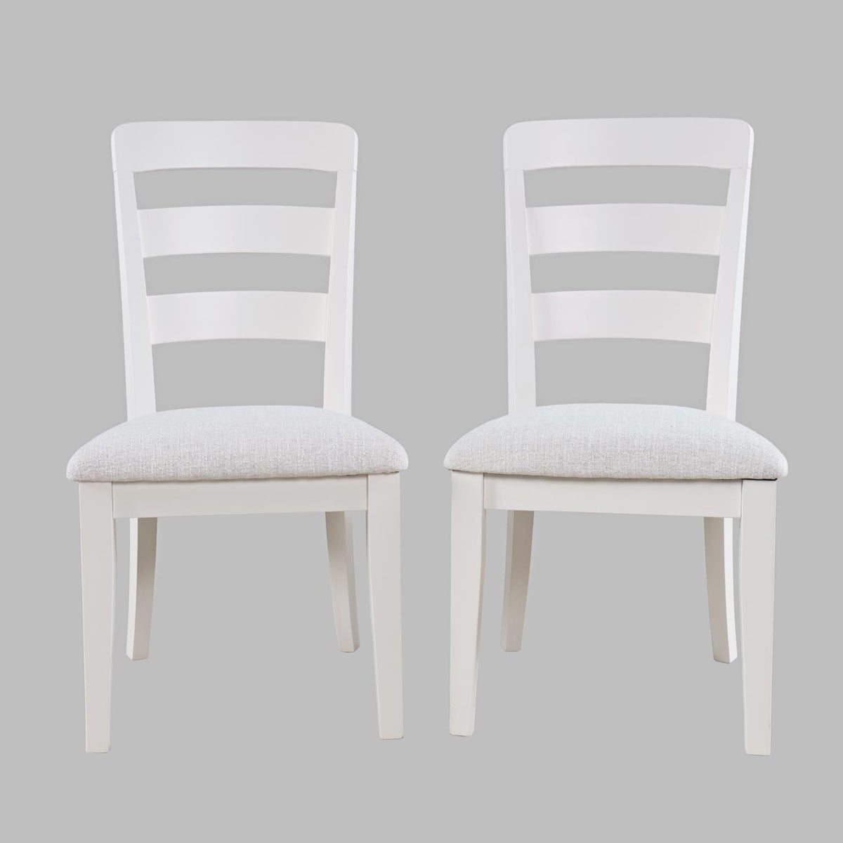 Westport White 66 Oval Dining Table & 4 Ladderback Chairs - Ornate Home