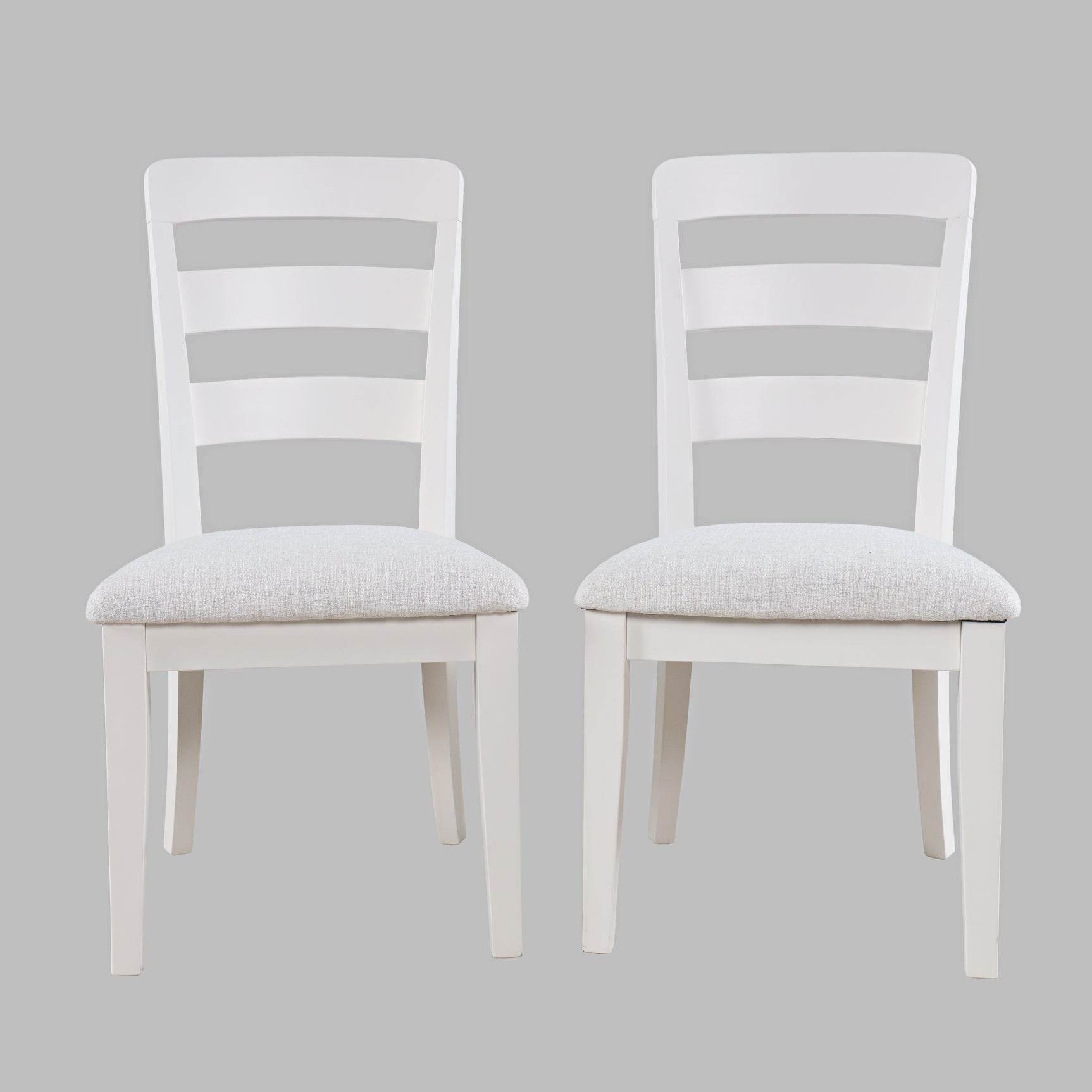 Westport White Ladderback Dining Chair (Set of 2) - Ornate Home