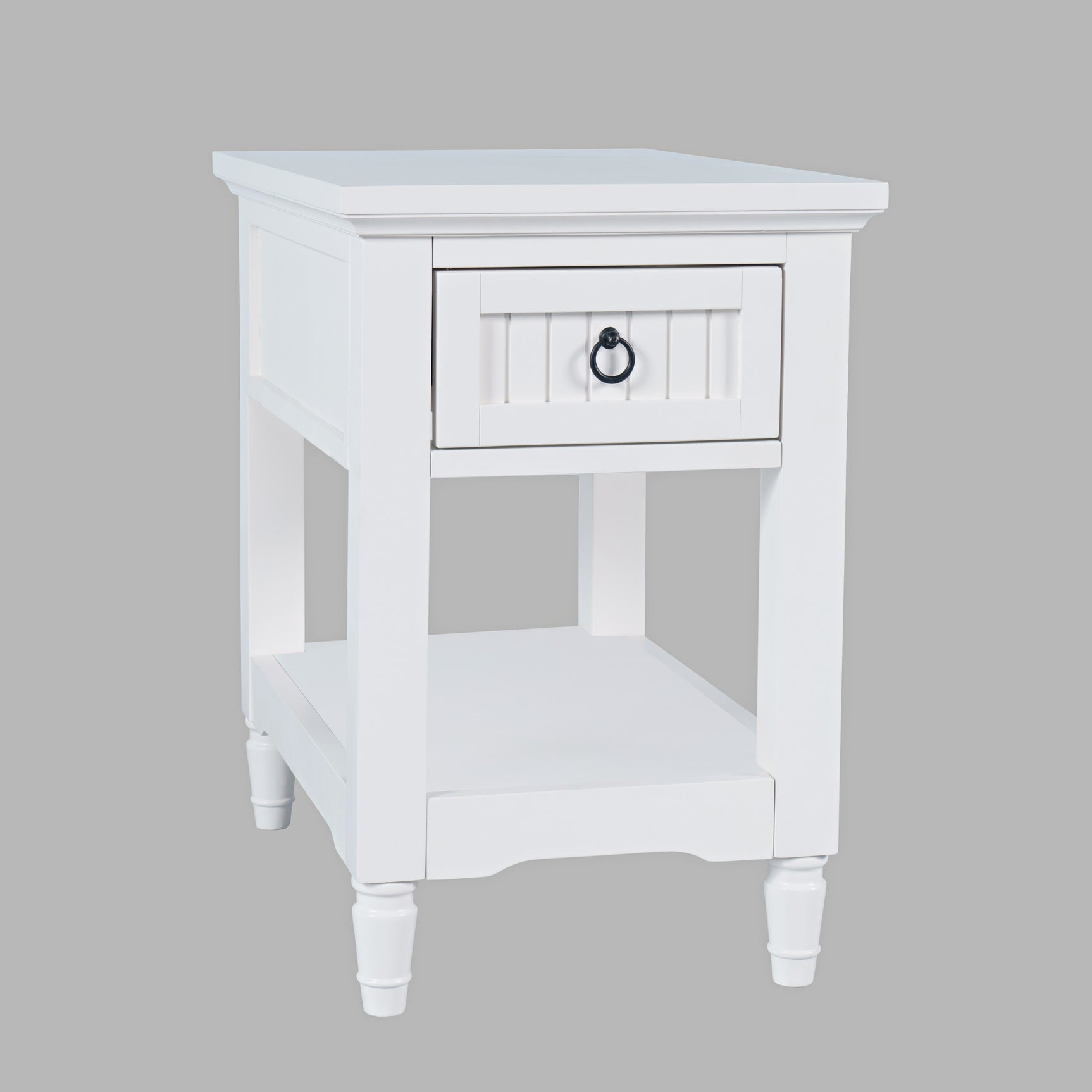 Westport White Leg Chairside Table - Ornate Home