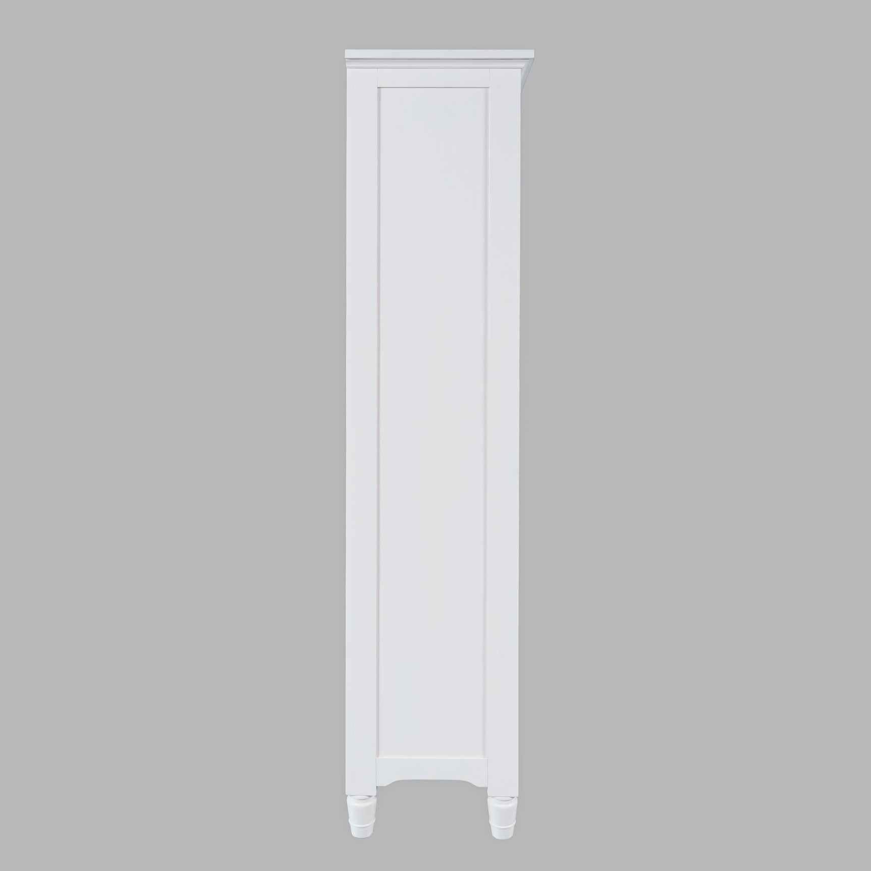 Westport White Tall Display Cabinet - Ornate Home