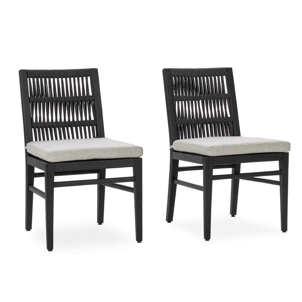 Westville Black Outdoor Dining Chair (Set of 2) - Ornate Home