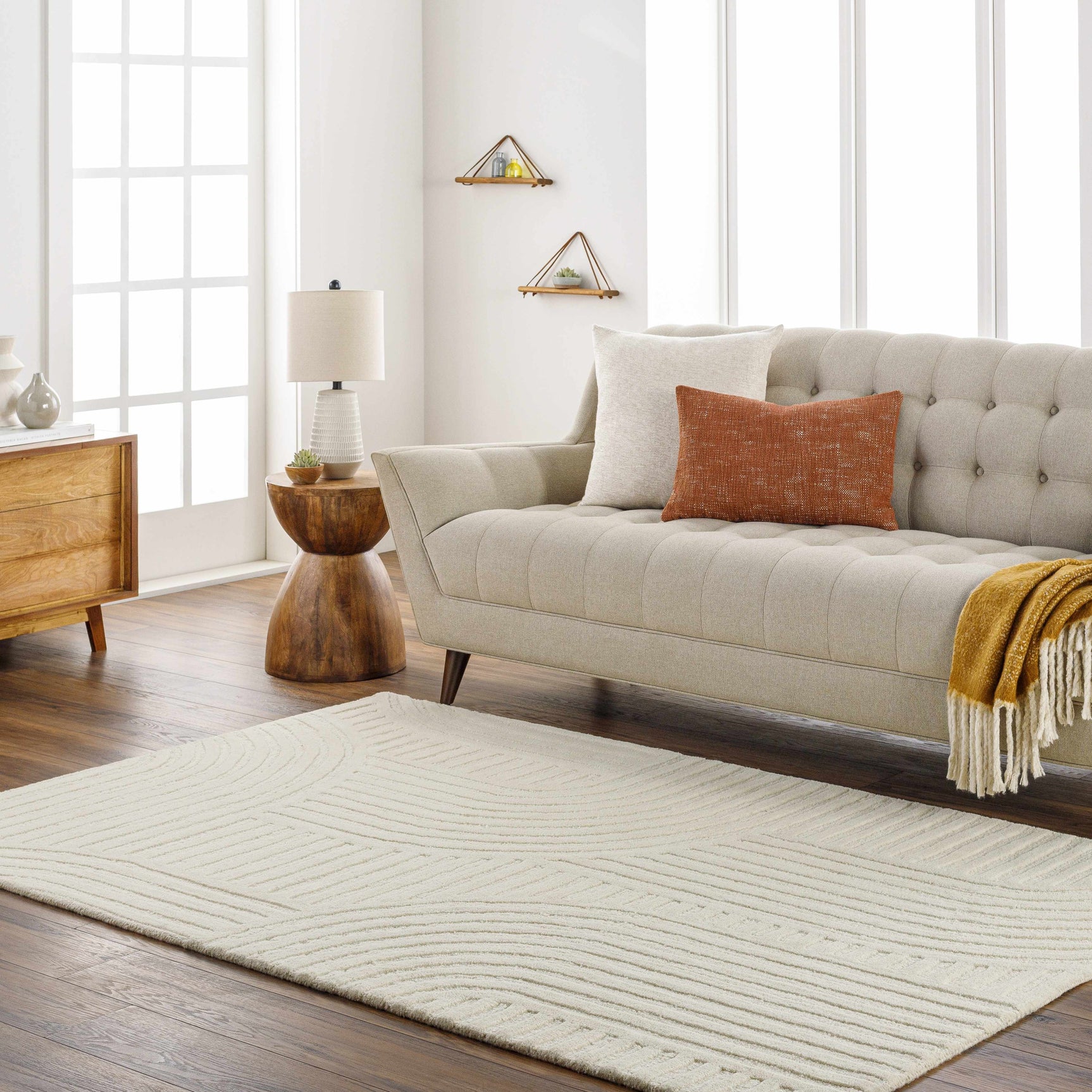 Whan Off White Area Rug - Clearance - Ornate Home