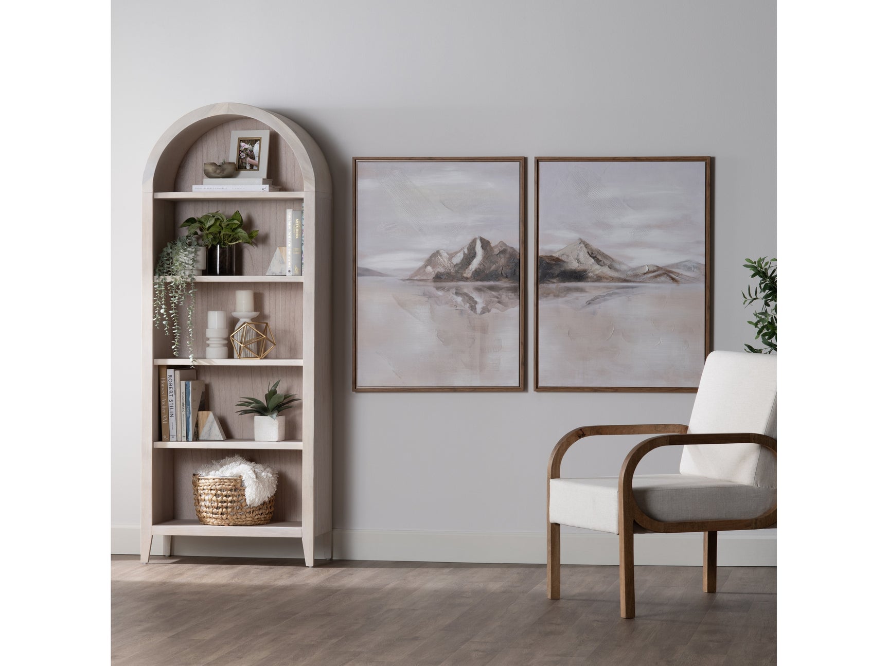 Wharton Brown/Natural Canvas - Ornate Home
