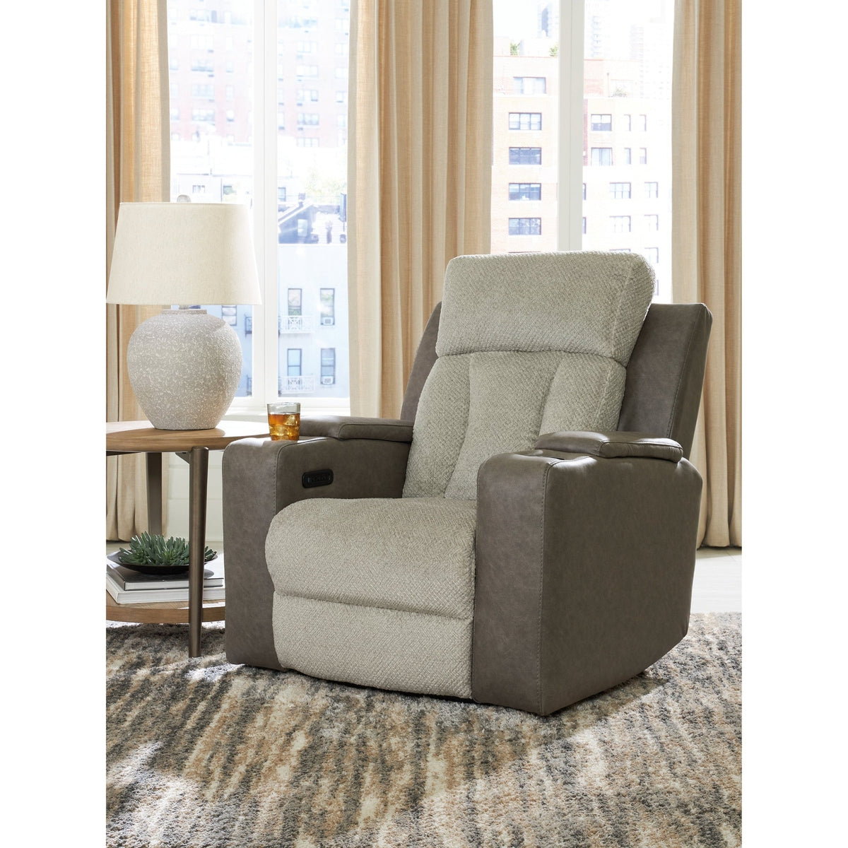 WhipLash - Power Recliner With Adj Headrest - Sisal
